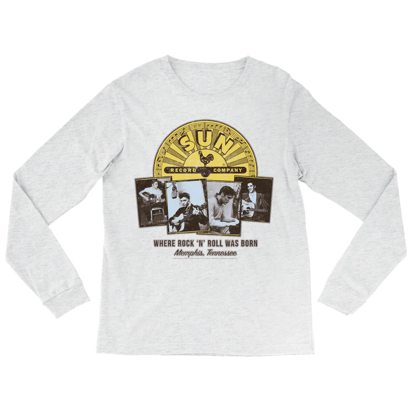 Elvis Presley Long Sleeve Shirt | In Studio Photo Collage Elvis Presley Shirt