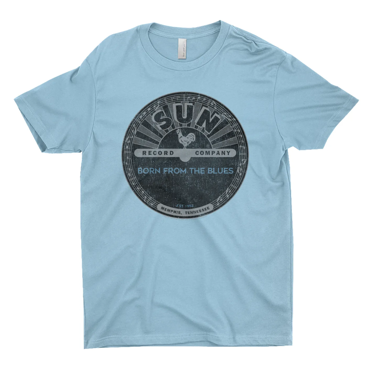 Sun Records T-Shirt | Born From Blues Black Label Distressed Sun Records Shirt