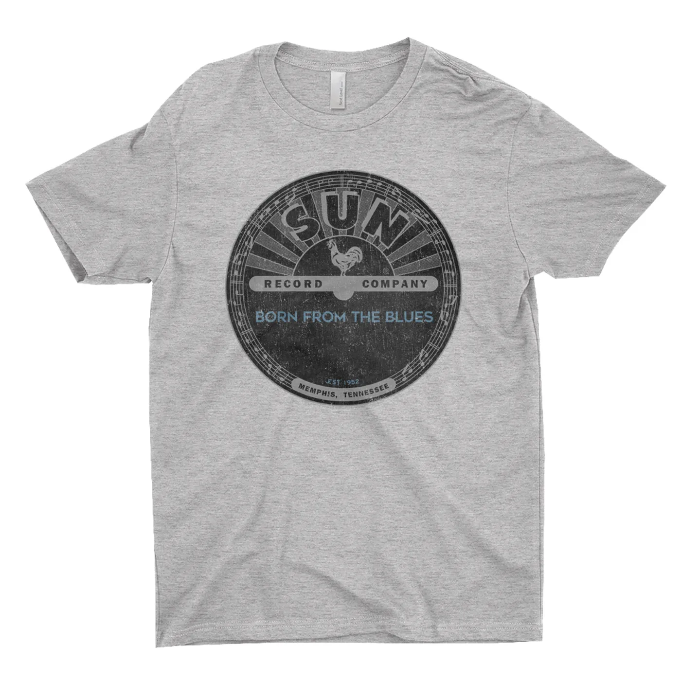 Sun Records T-Shirt | Born From Blues Black Label Distressed Sun Records Shirt