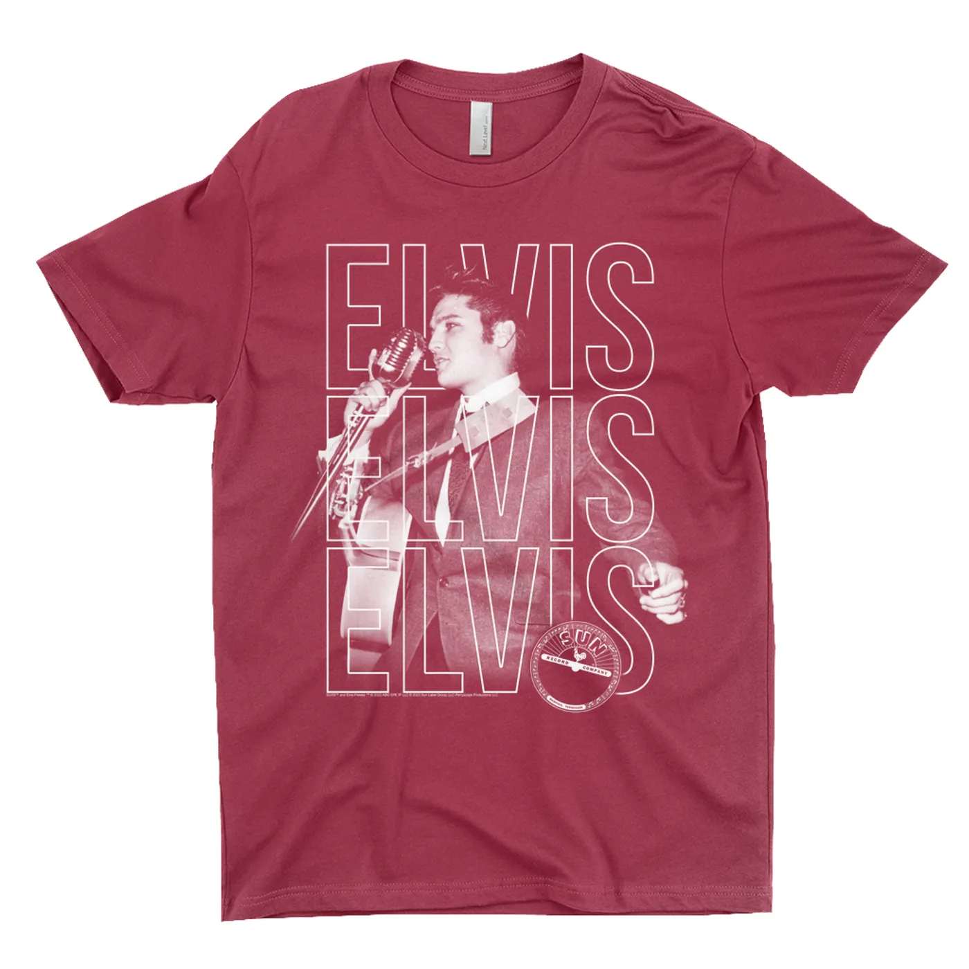 Elvis Presley T-Shirt | Live Sun Triple Logo Elvis Presley Shirt