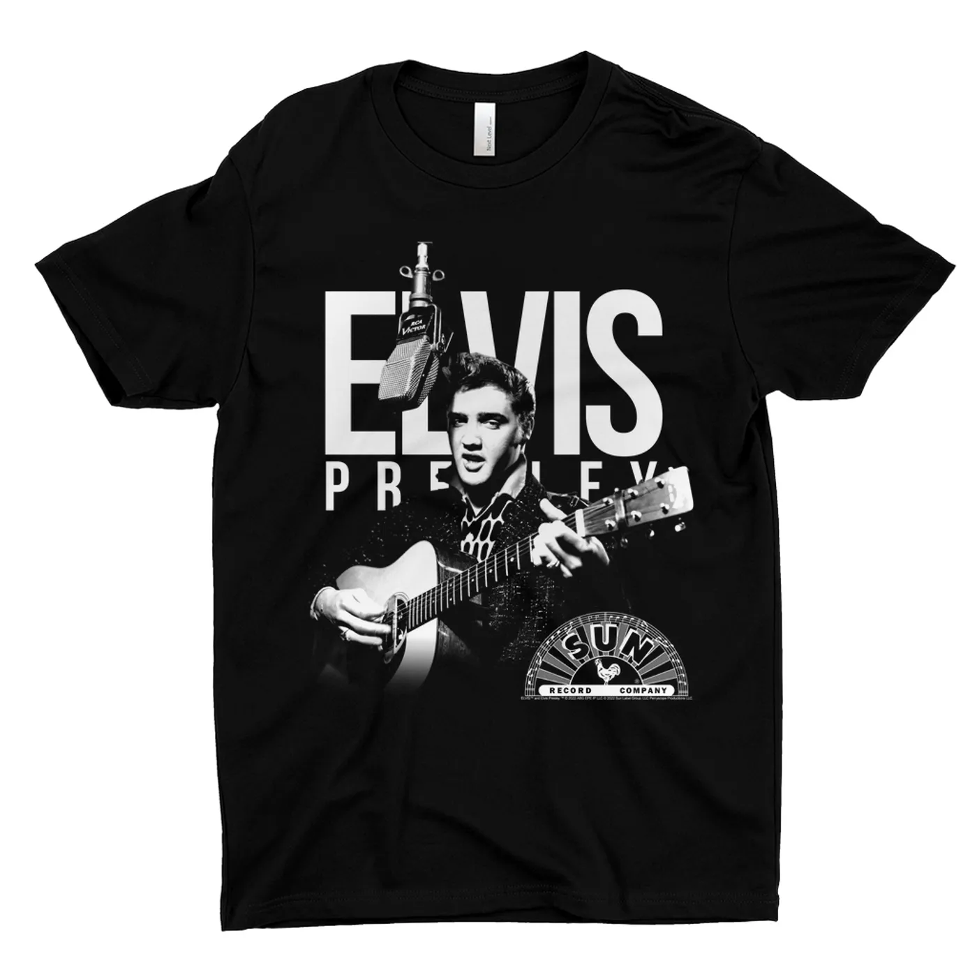 Elvis Presley T-Shirt | Performing In White With Logo Elvis Presley Shirt