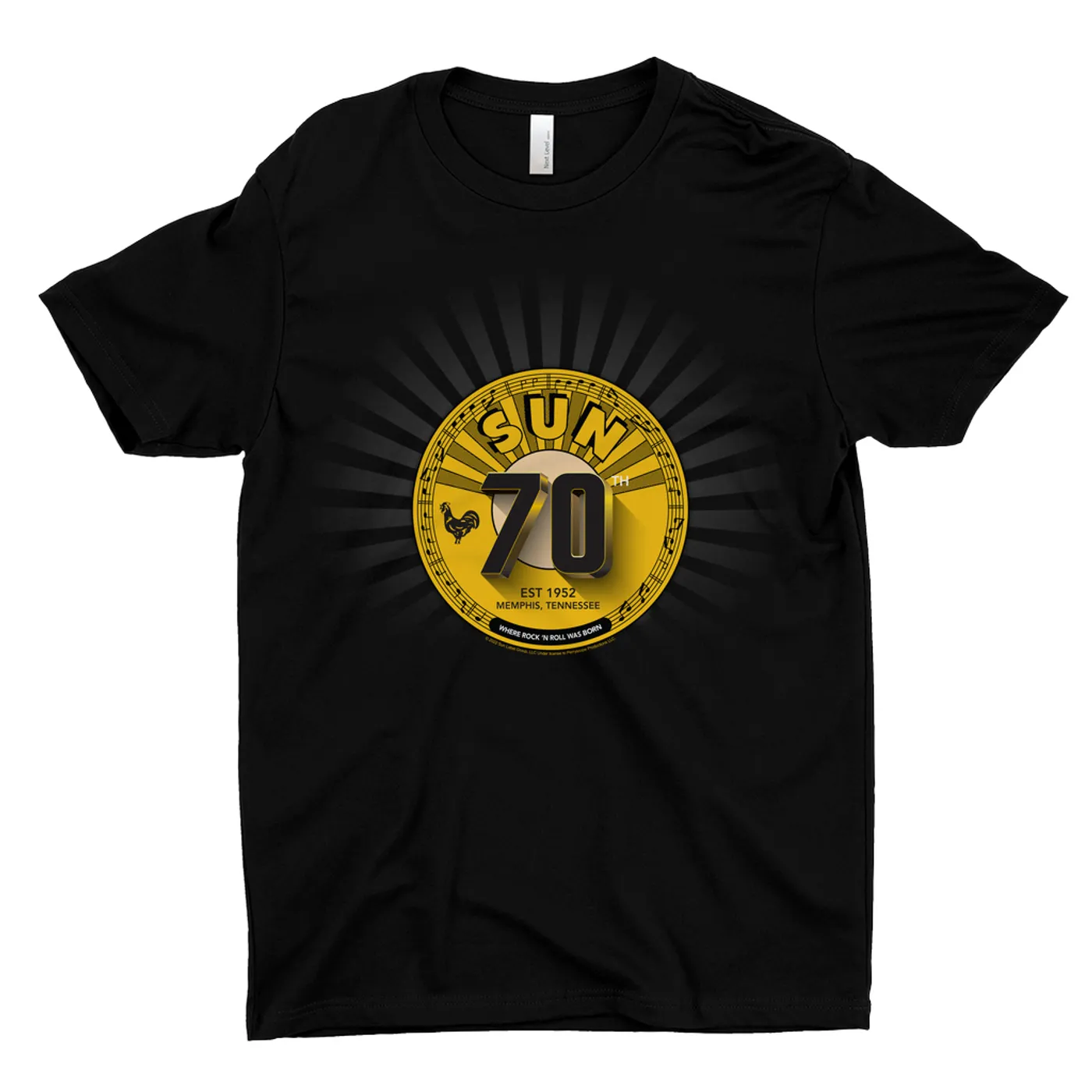Sun Records T-Shirt | 70th Anniversary Gold Seal Sun Records Shirt