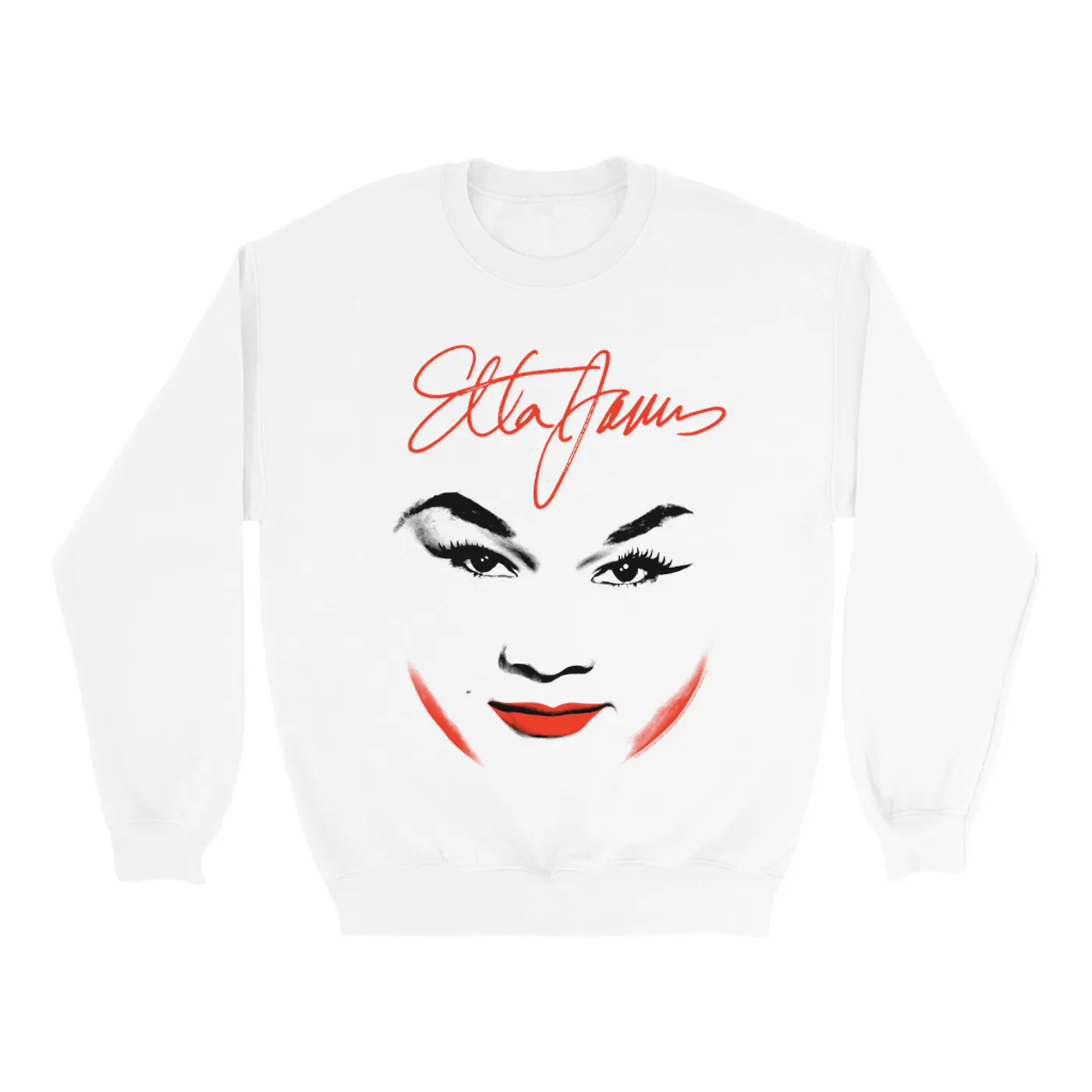 Etta James Sweatshirt | Serving Face With Logo Etta James Sweatshirt