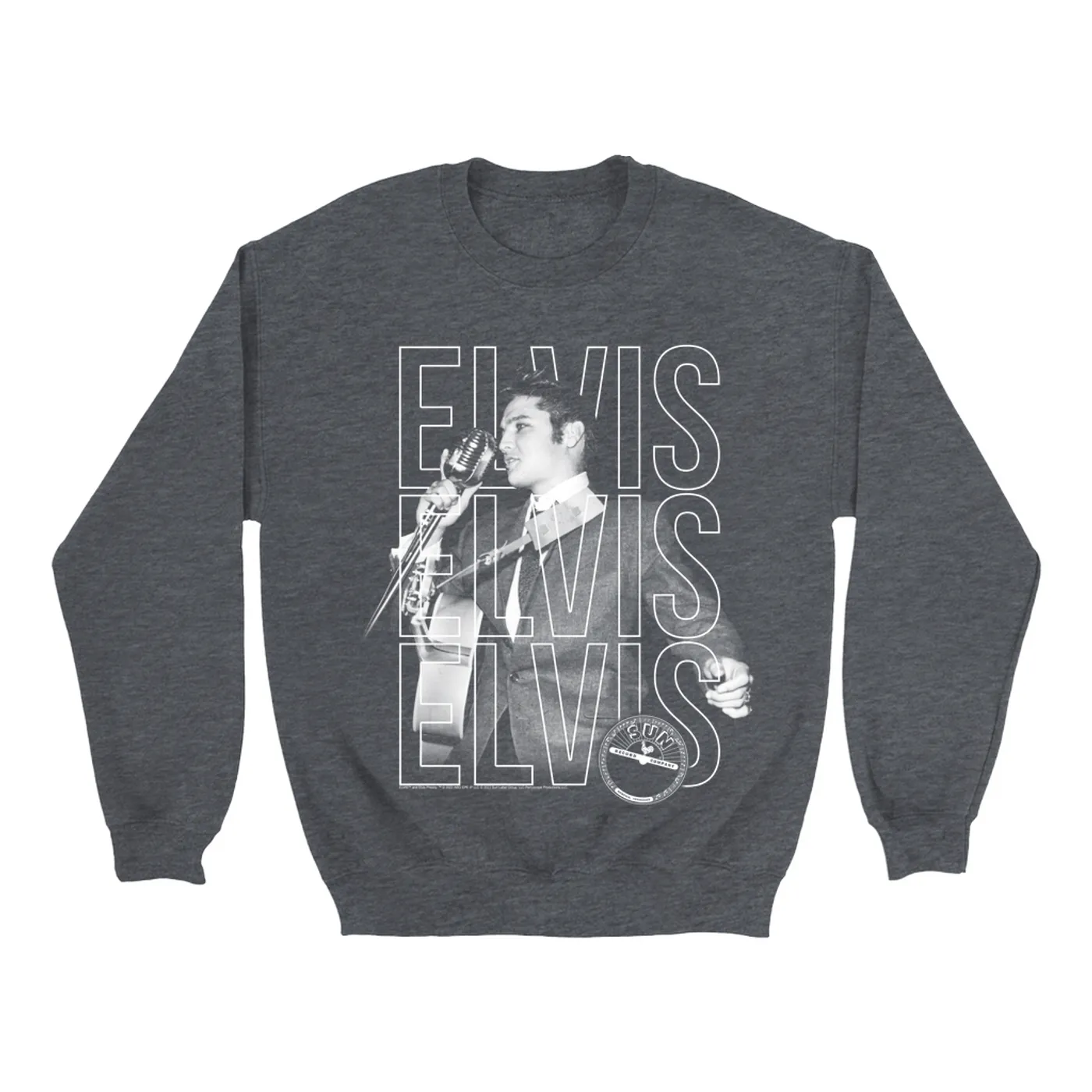 Elvis Presley Sweatshirt | Live Sun Triple Logo Elvis Presley Sweatshirt