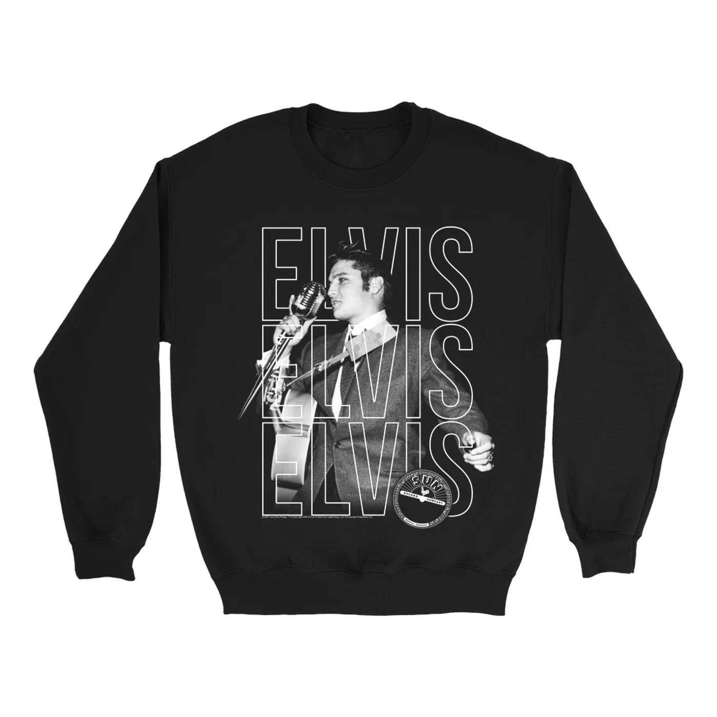 Elvis Presley Sweatshirt | Live Sun Triple Logo Elvis Presley Sweatshirt