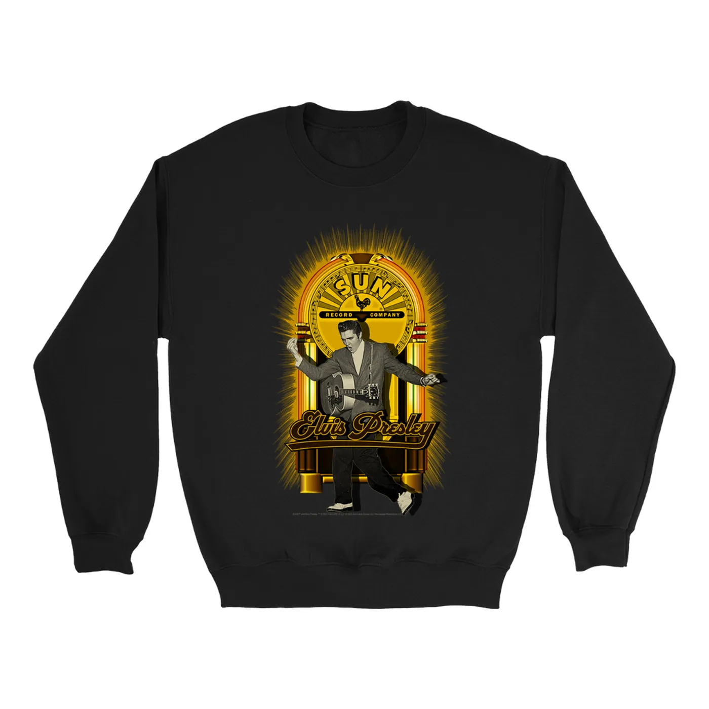 Elvis Presley Sweatshirt | Dancing Jukebox Elvis Presley Sweatshirt