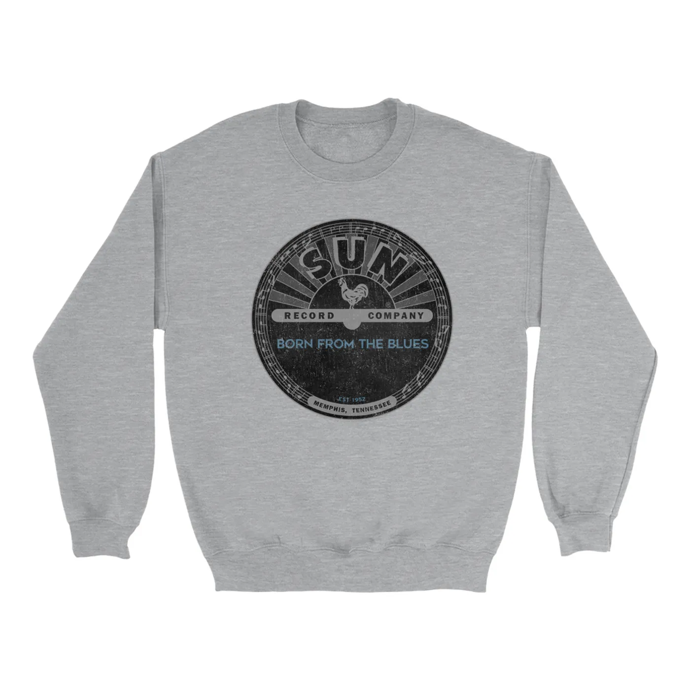 Sun Records Sweatshirt | Born From Blues Black Label Distressed Sun Records Sweatshirt