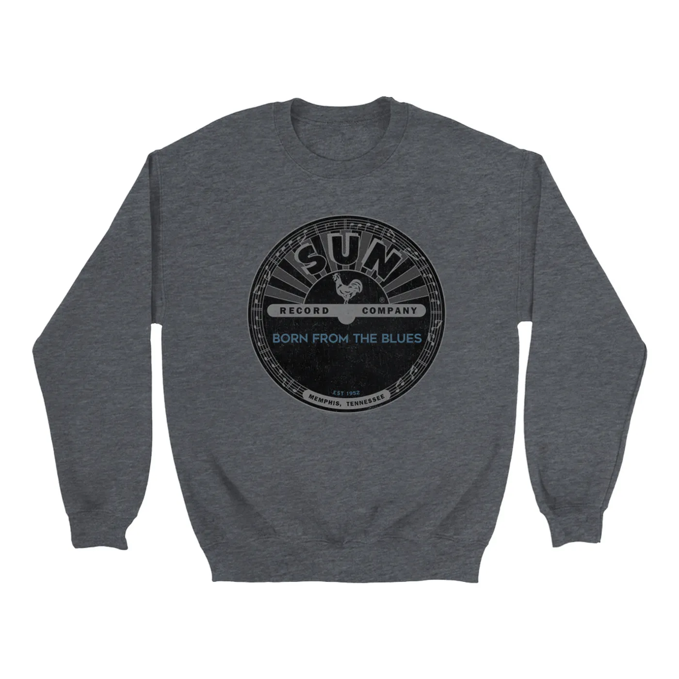 Sun Records Sweatshirt | Born From Blues Black Label Distressed Sun Records Sweatshirt