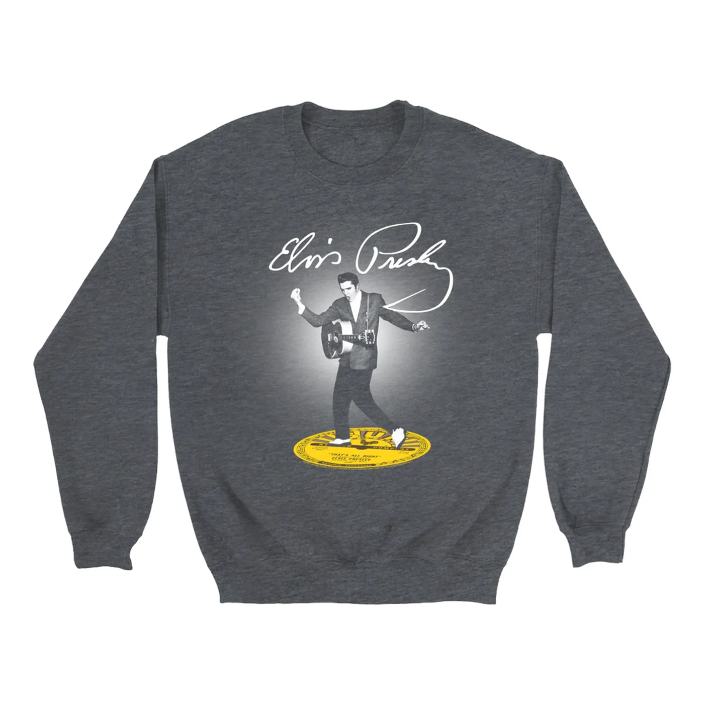 Elvis Presley Sweatshirt | Signature Stepping On Hits Elvis Presley Sweatshirt