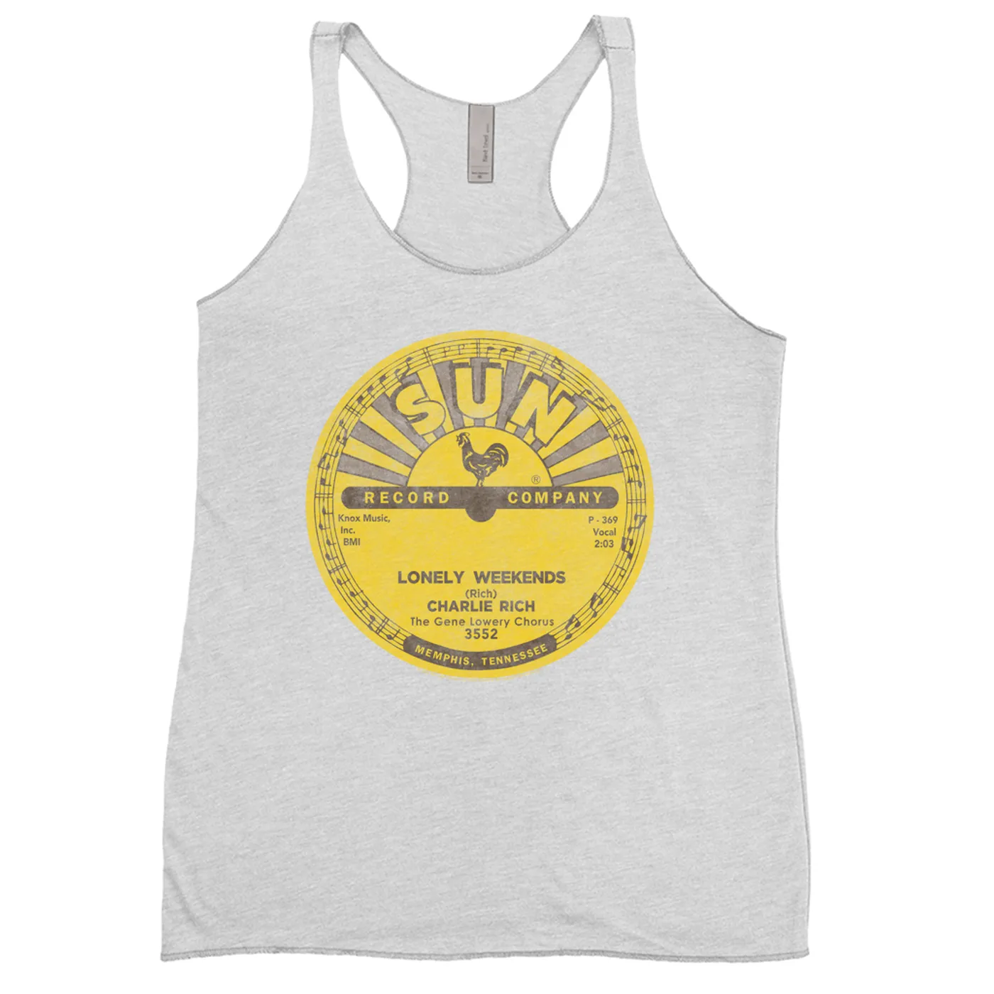 Charlie Rich Ladies' Tank Top | Lonely Weekends Record Label Distressed Charlie Rich Shirt