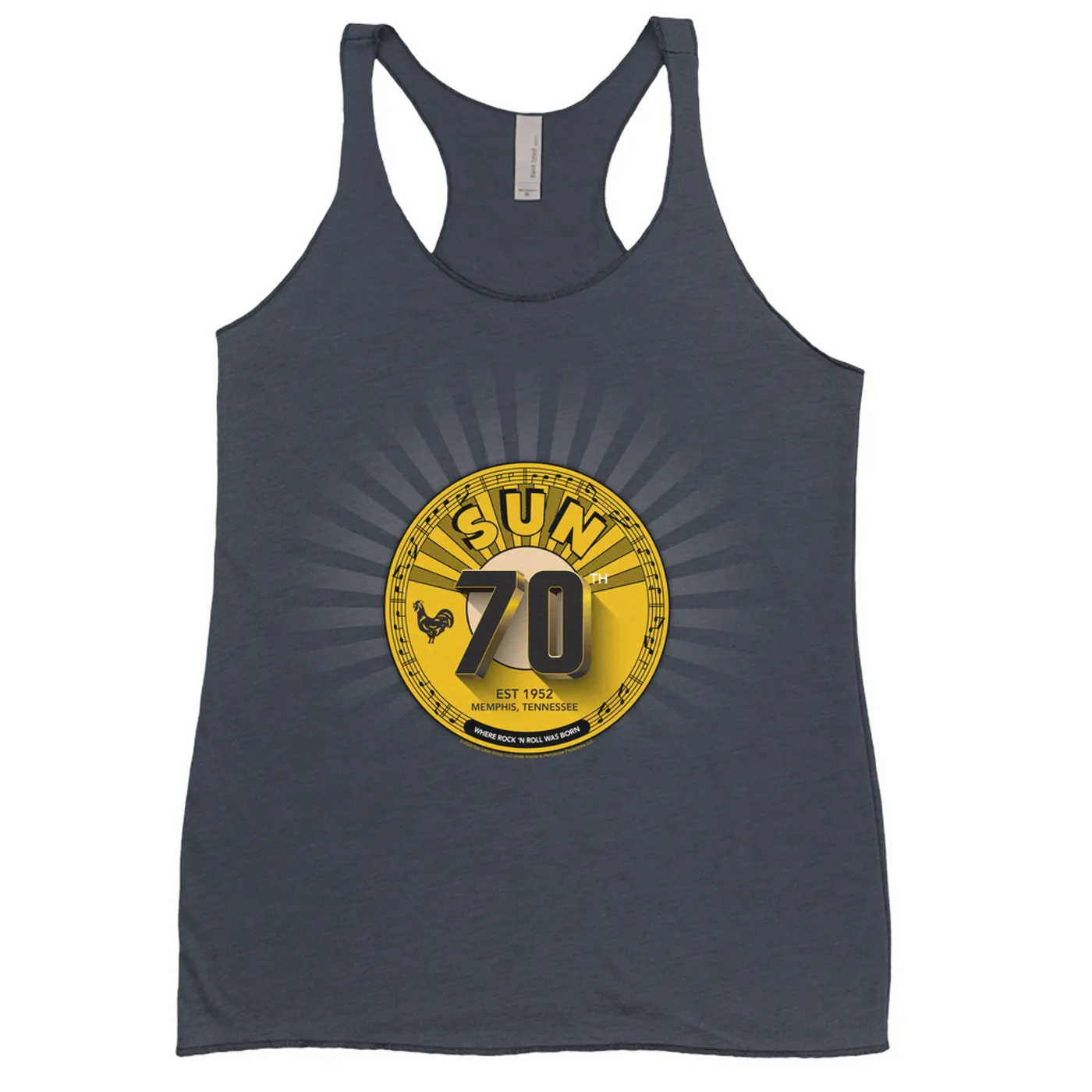 Sun Records Ladies' Tank Top | 70th Anniversary Gold Seal Sun Records Shirt
