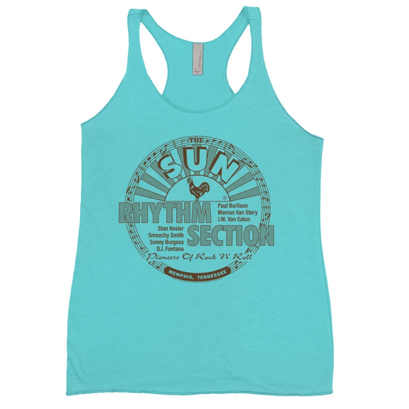 Sun Records Ladies' Tank Top | Rhythm Selection Pioneers Of Rock N' Roll Sun Records Shirt