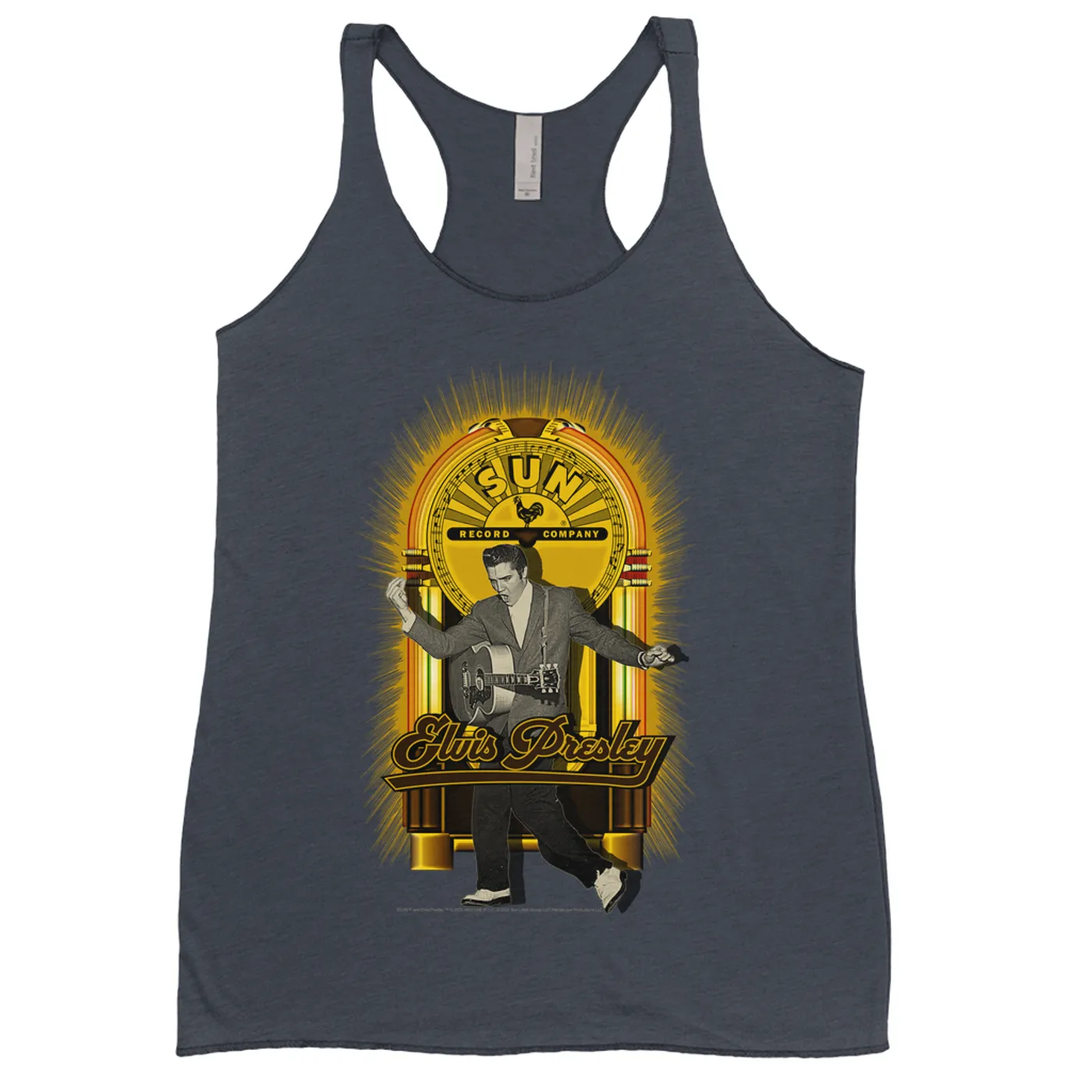 Elvis Presley Ladies' Tank Top | Dancing Jukebox Elvis Presley Shirt