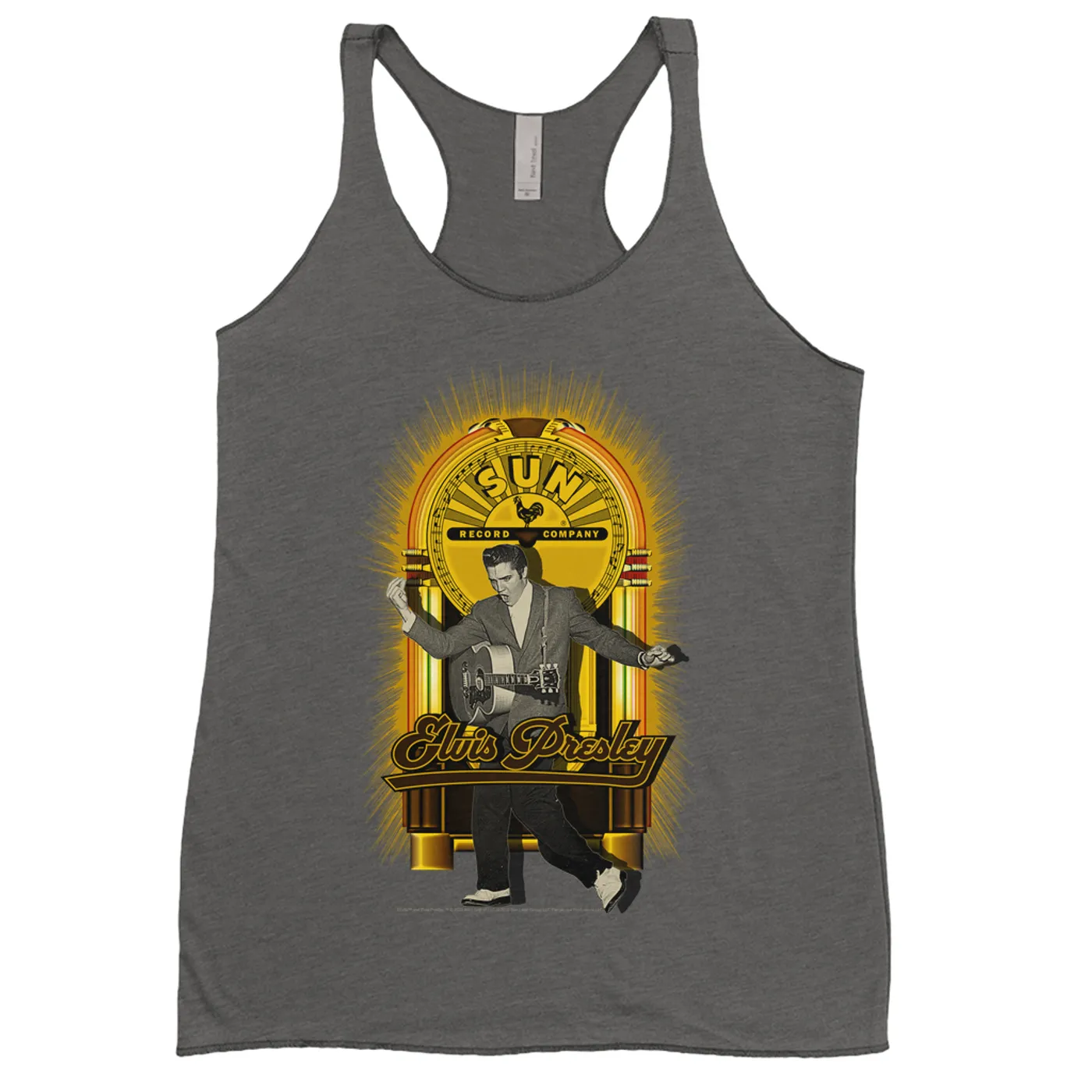 Elvis Presley Ladies' Tank Top | Dancing Jukebox Elvis Presley Shirt