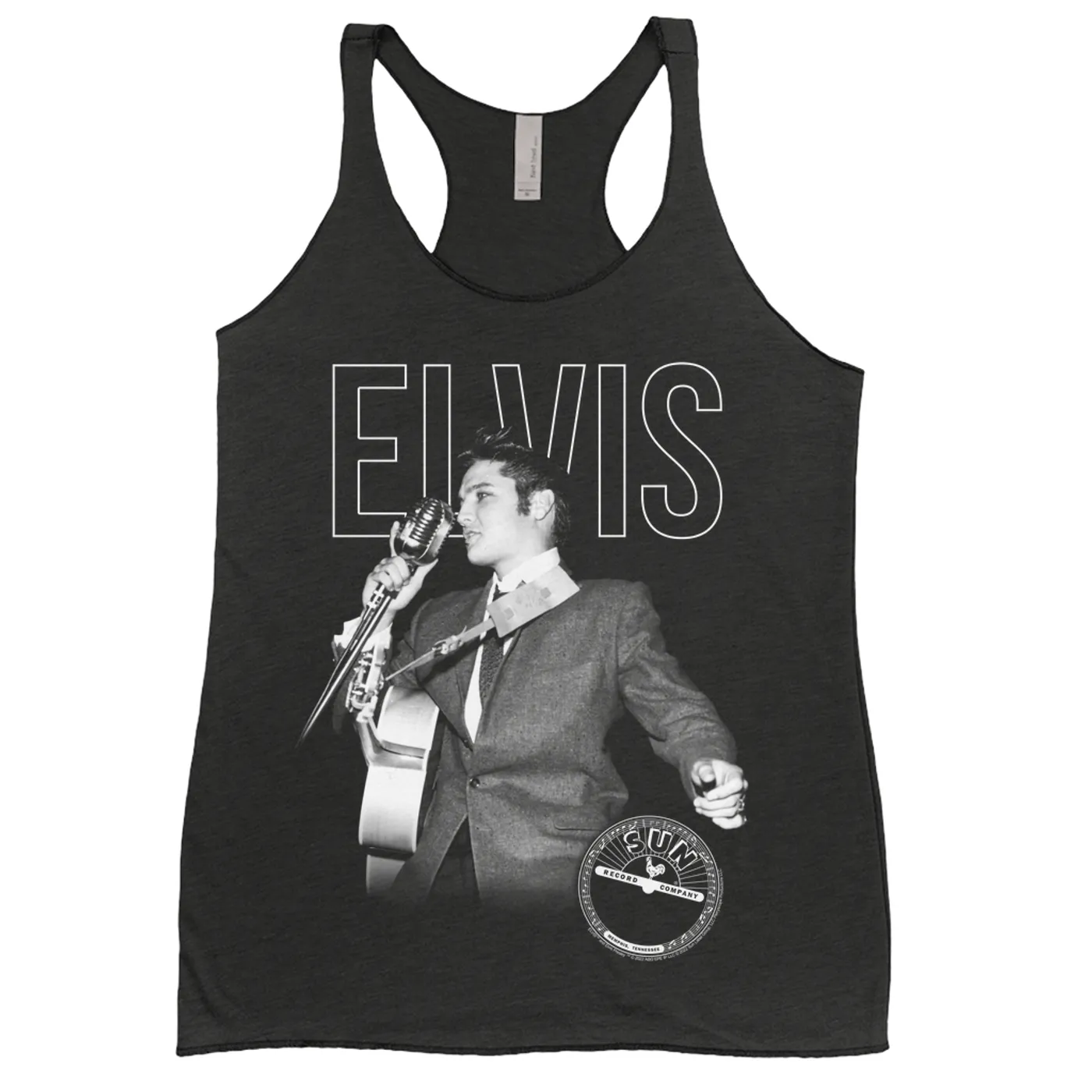 Elvis Presley Ladies' Tank Top | Solo Live With Logo Elvis Presley Shirt