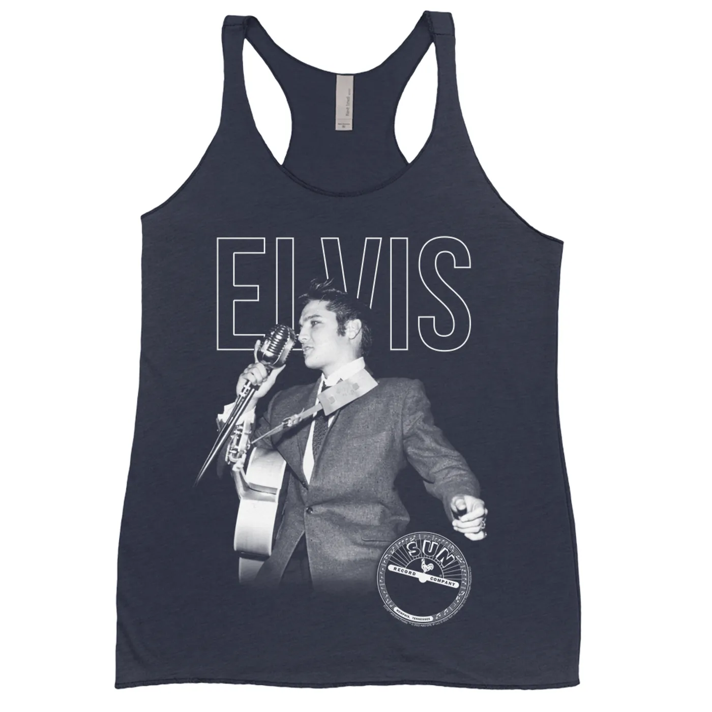 Elvis Presley Ladies' Tank Top | Solo Live With Logo Elvis Presley Shirt