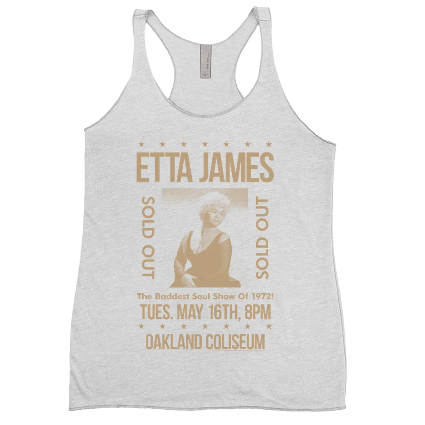 Etta James Ladies' Tank Top | Sold Out Oakland Coliseum Performance Etta James Shirt