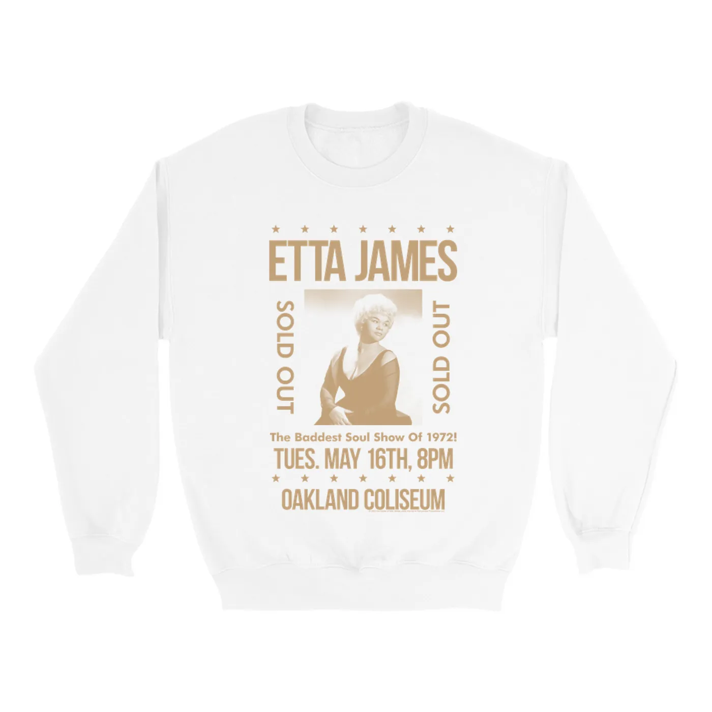 Etta James Sweatshirt | Sold Out Oakland Coliseum Performance Etta James Sweatshirt