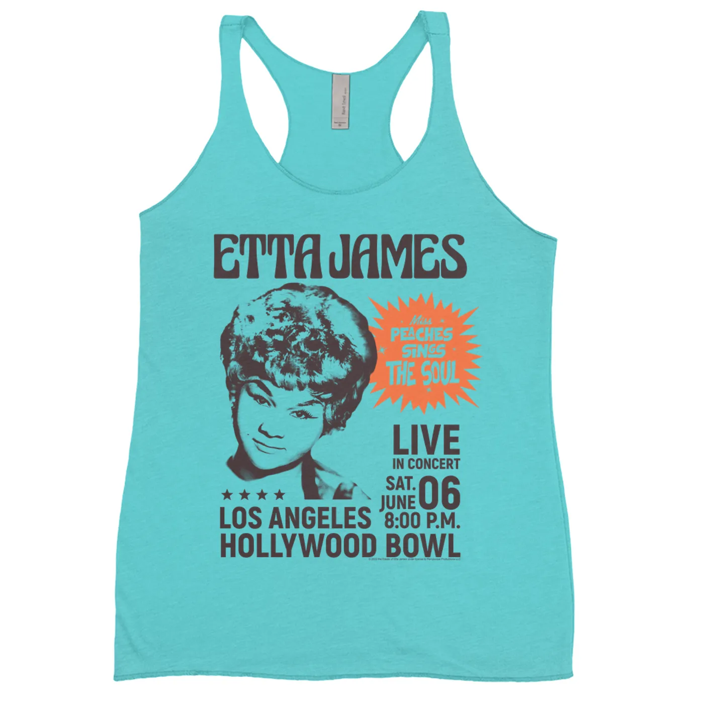 Etta James Ladies' Tank Top | Miss Peaches At Hollywood Bowl Etta James Shirt