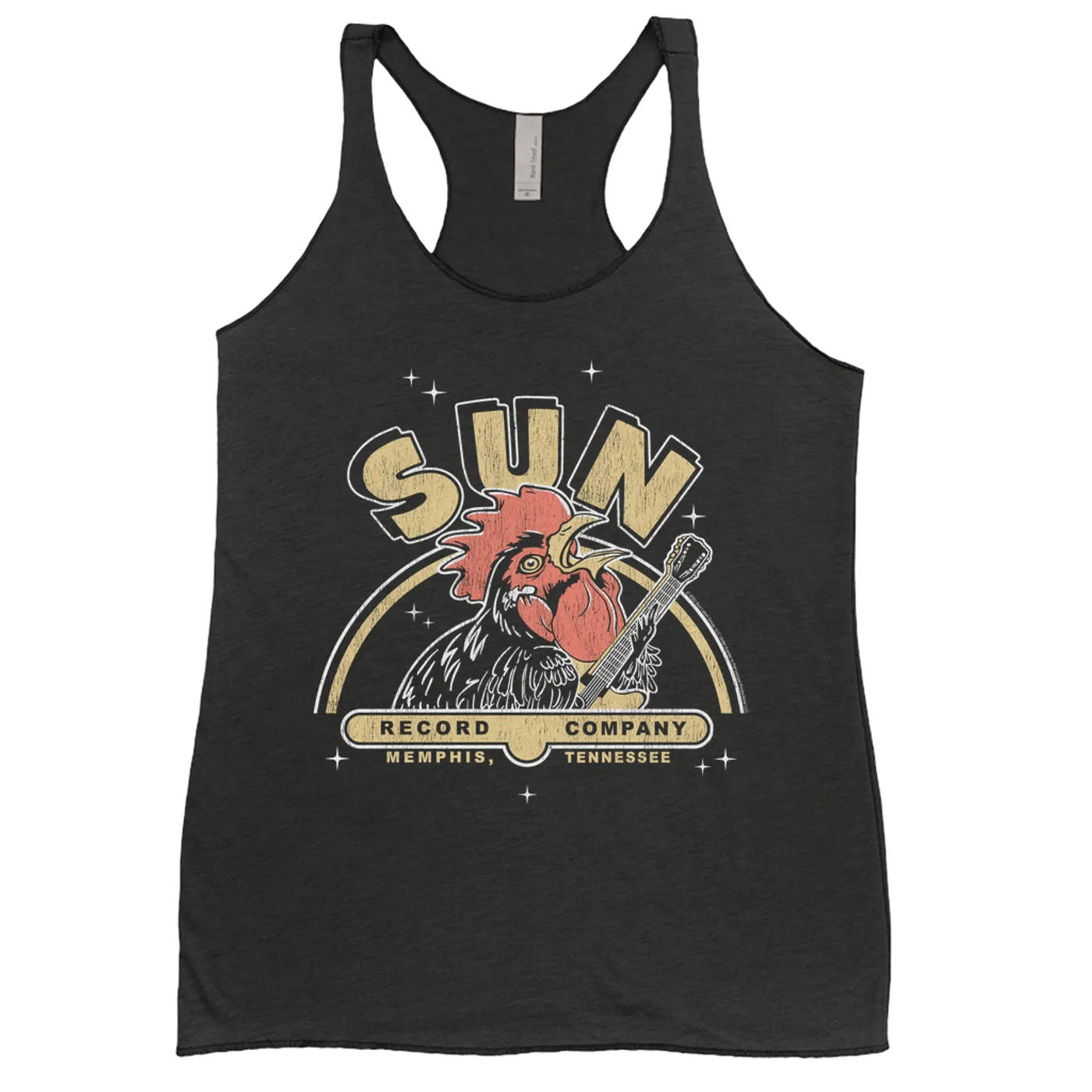 Sun Records Ladies' Tank Top | Retro Rooster Logo Sun Records Shirt