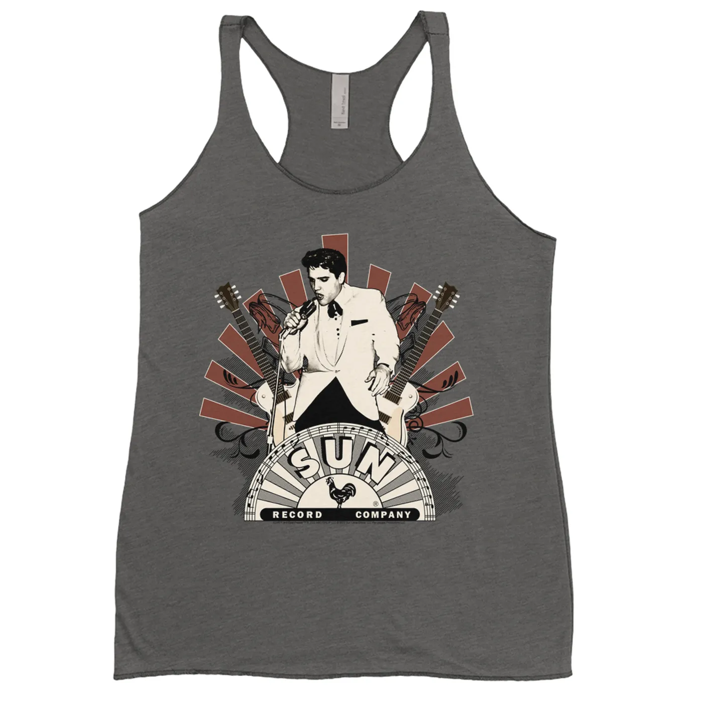 Elvis Presley Ladies' Tank Top | Retro Performance Ellis Auditorium Elvis Presley Shirt