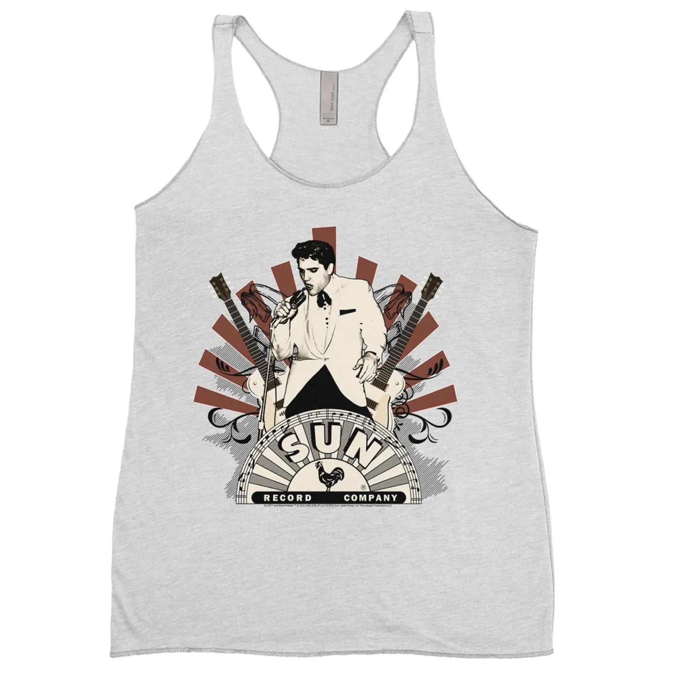 Elvis Presley Ladies' Tank Top | Retro Performance Ellis Auditorium Elvis Presley Shirt