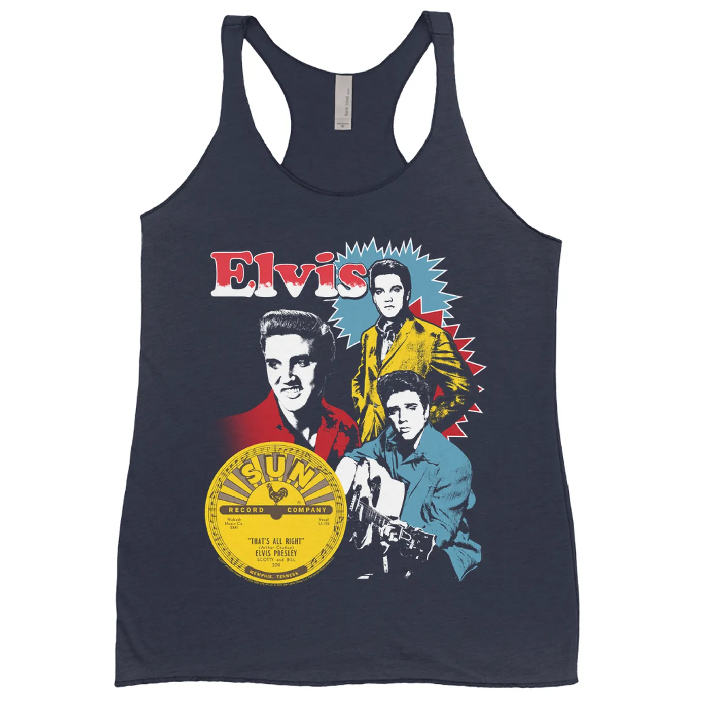 Elvis Presley Ladies' Tank Top | That's All Right Photo Collage Elvis Presley Shirt