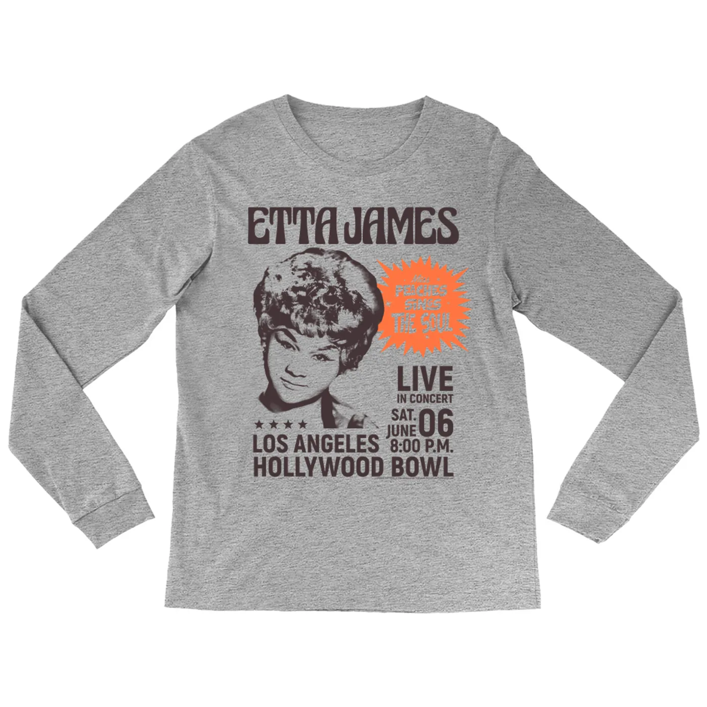 Etta James Long Sleeve Shirt | Miss Peaches At Hollywood Bowl Etta James Shirt