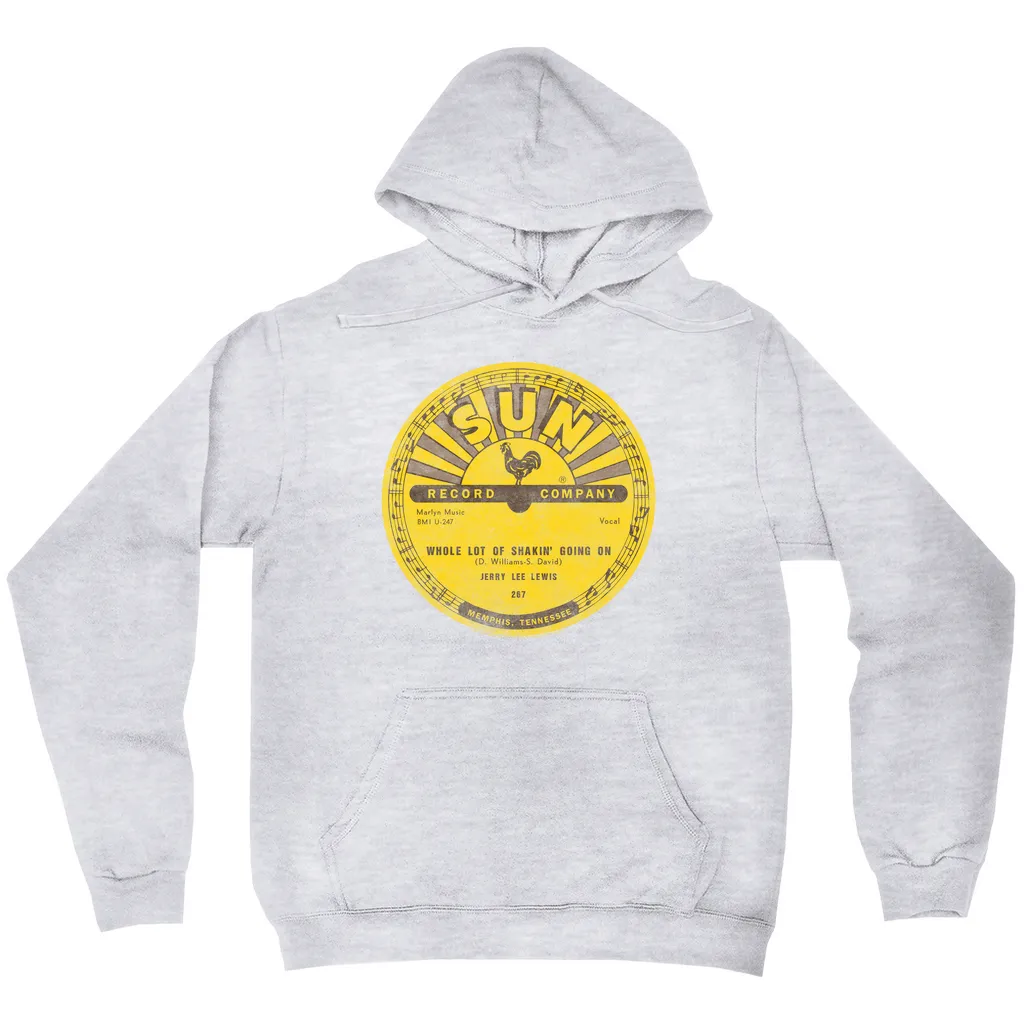 Hoodie | Whole Lotta Shakin' Going On Record Label Distressed Hoodie