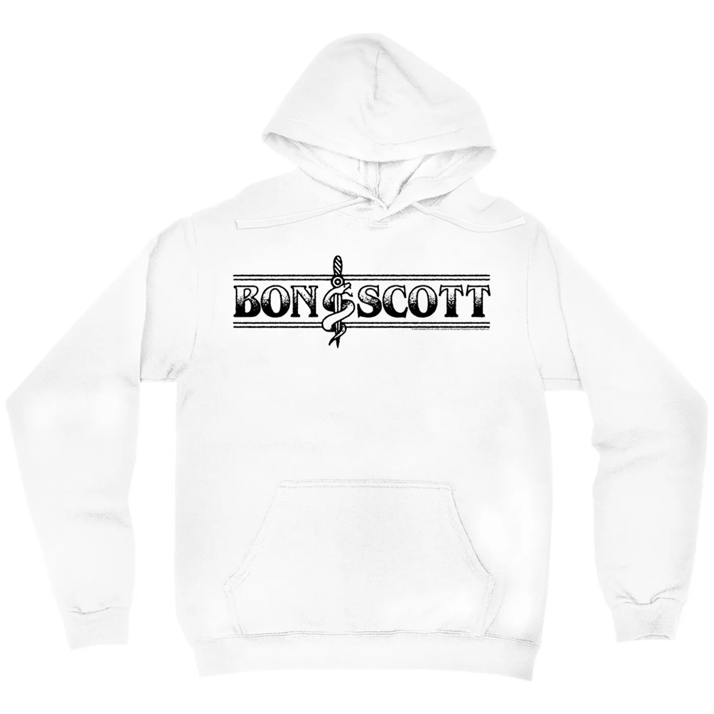 Bon Scott Hoodie | Bon Dagger And Snake Sailor Style Bon Scott Hoodie