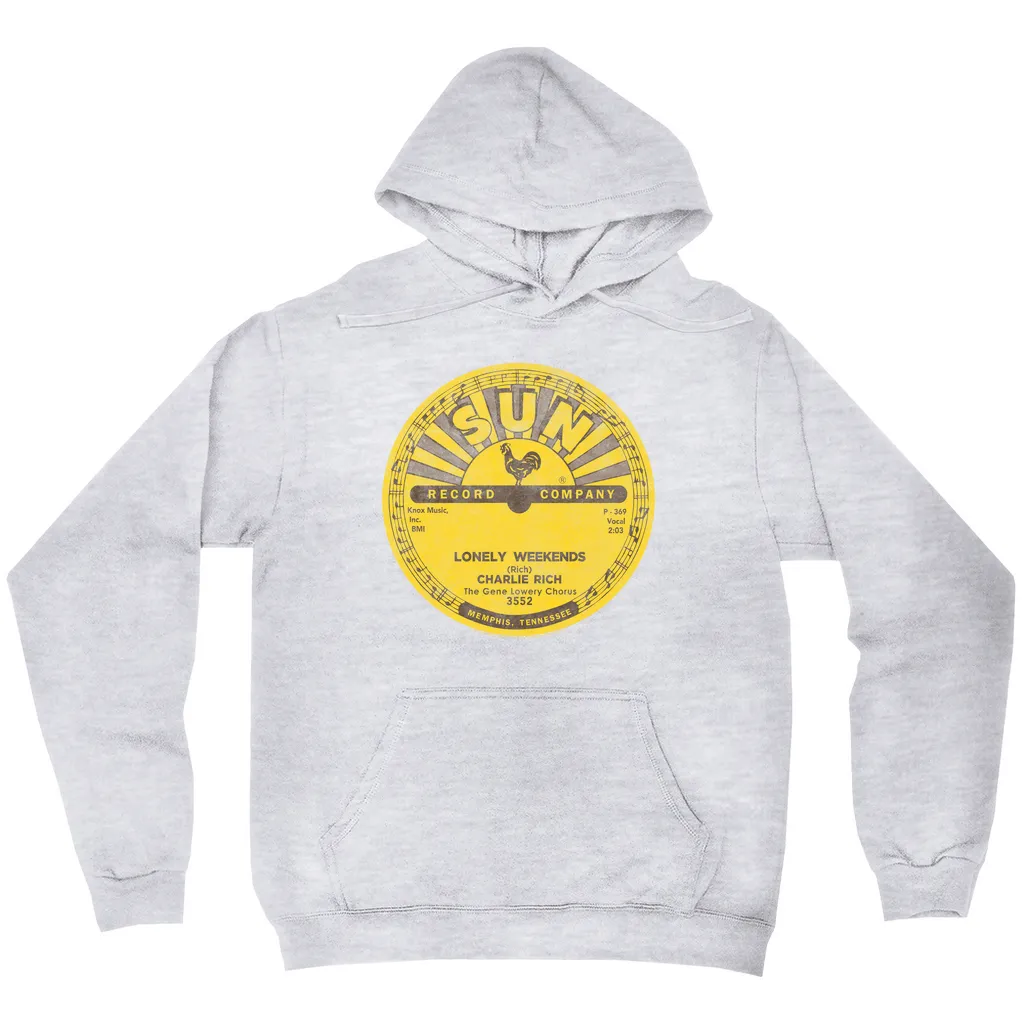 Hoodie | Lonely Weekends Record Label Distressed Hoodie