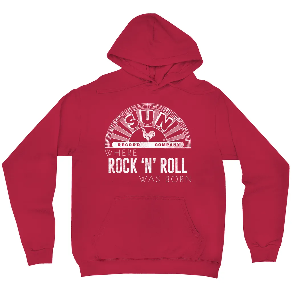 Hoodie | White Logo Where Rock N' Roll Was Born Hoodie