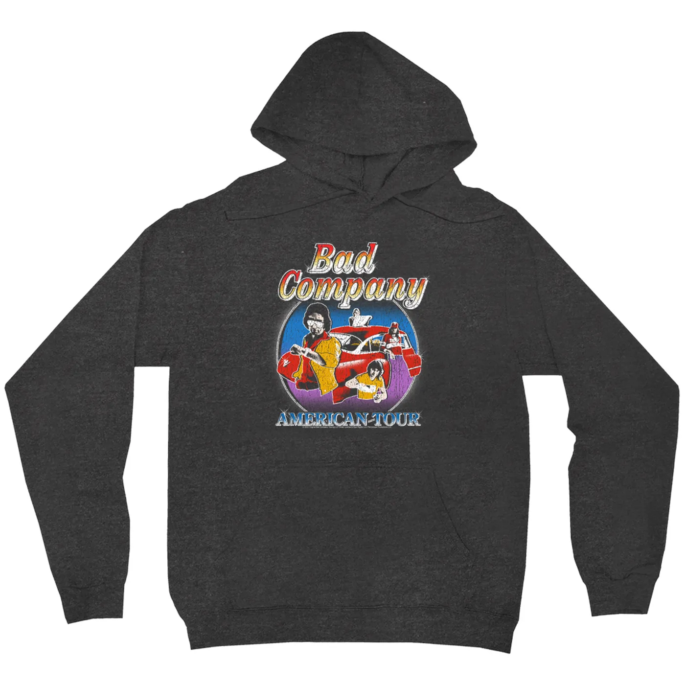 Bad Company Hoodie | Crazy Circles American Tour Distressed Bad Company Hoodie