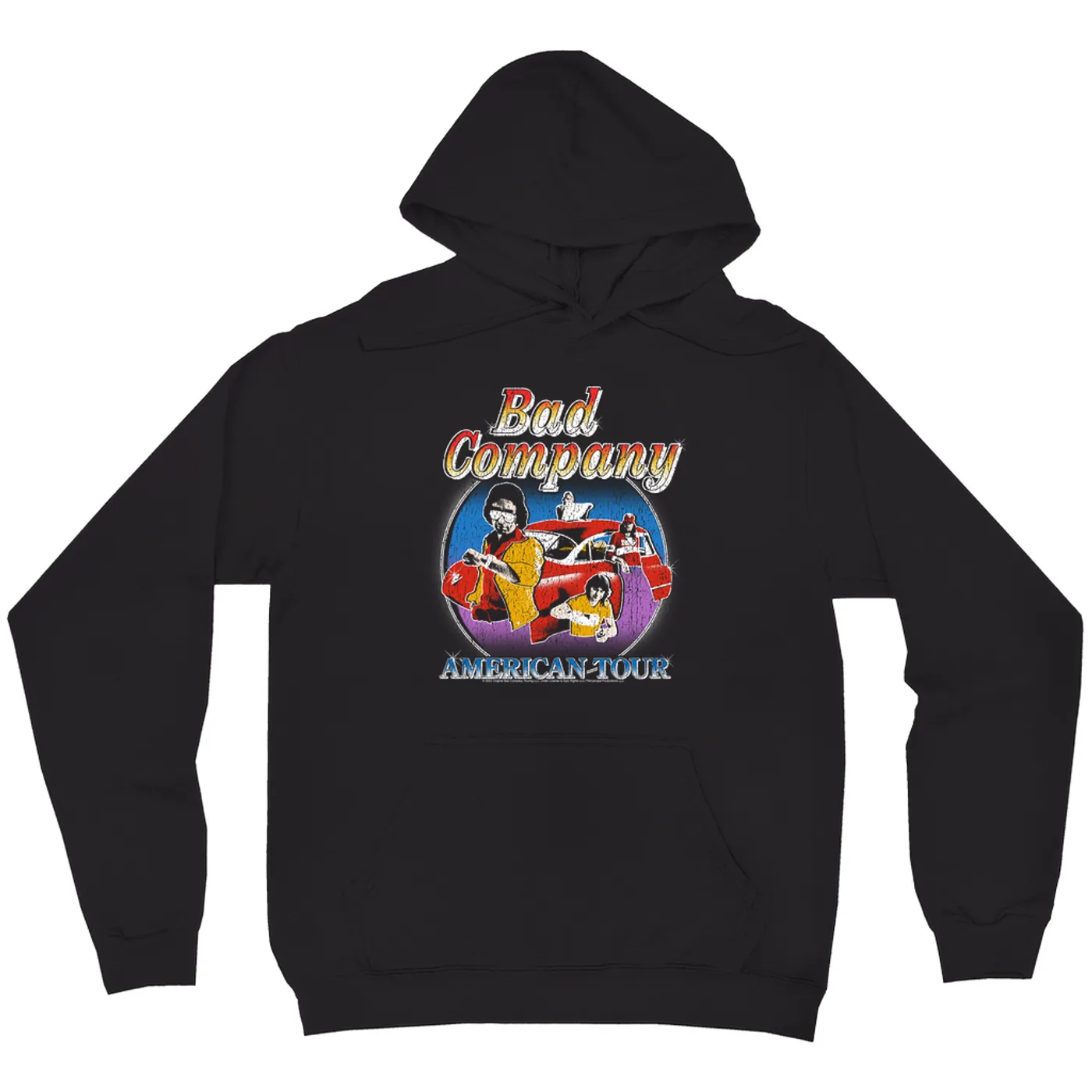 Bad Company Hoodie | Crazy Circles American Tour Distressed Bad Company Hoodie