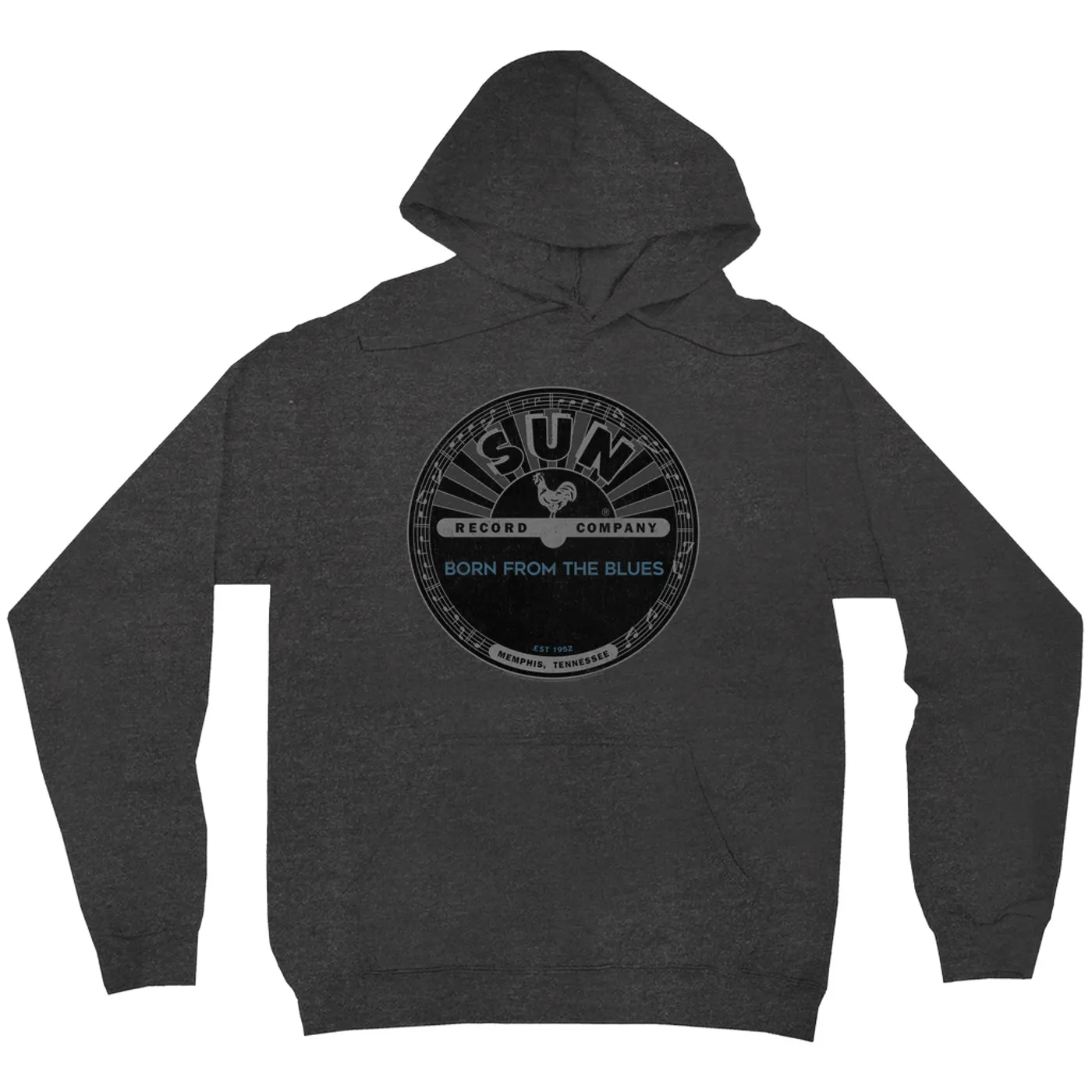 Sun Records Hoodie | Born From Blues Black Label Distressed Sun Records Hoodie