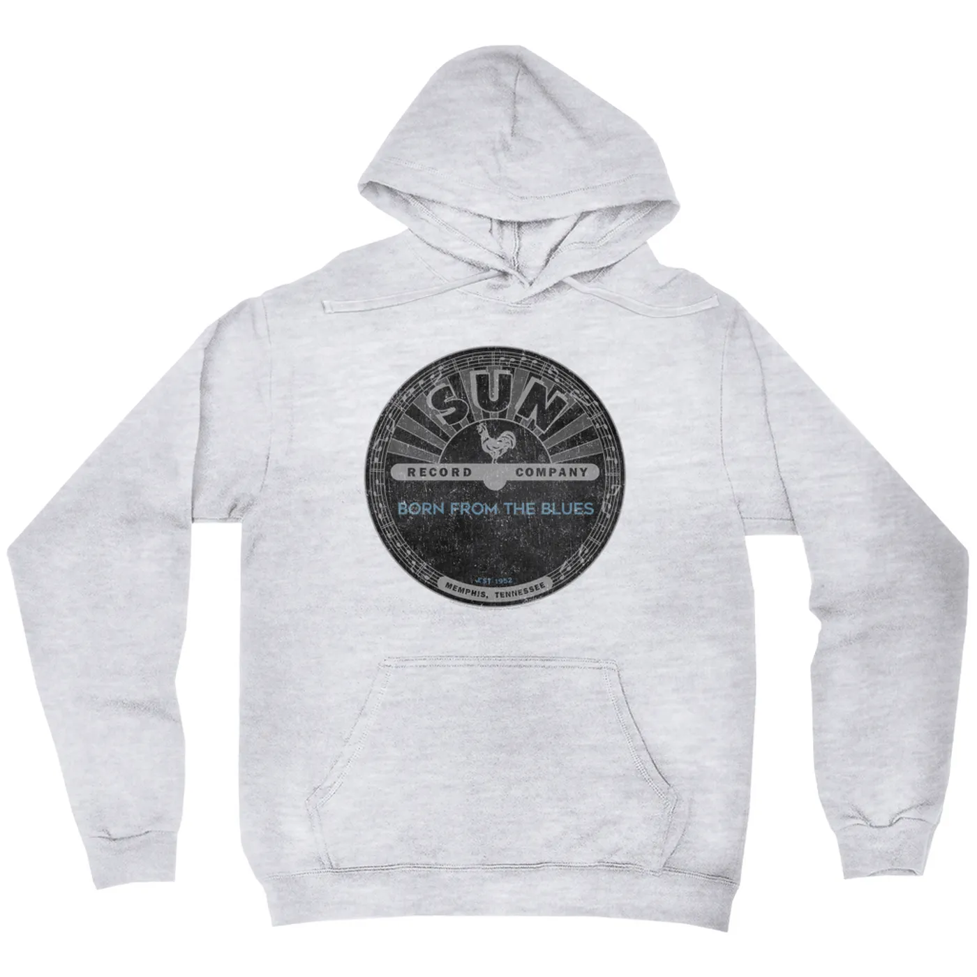 Sun Records Hoodie | Born From Blues Black Label Distressed Sun Records Hoodie