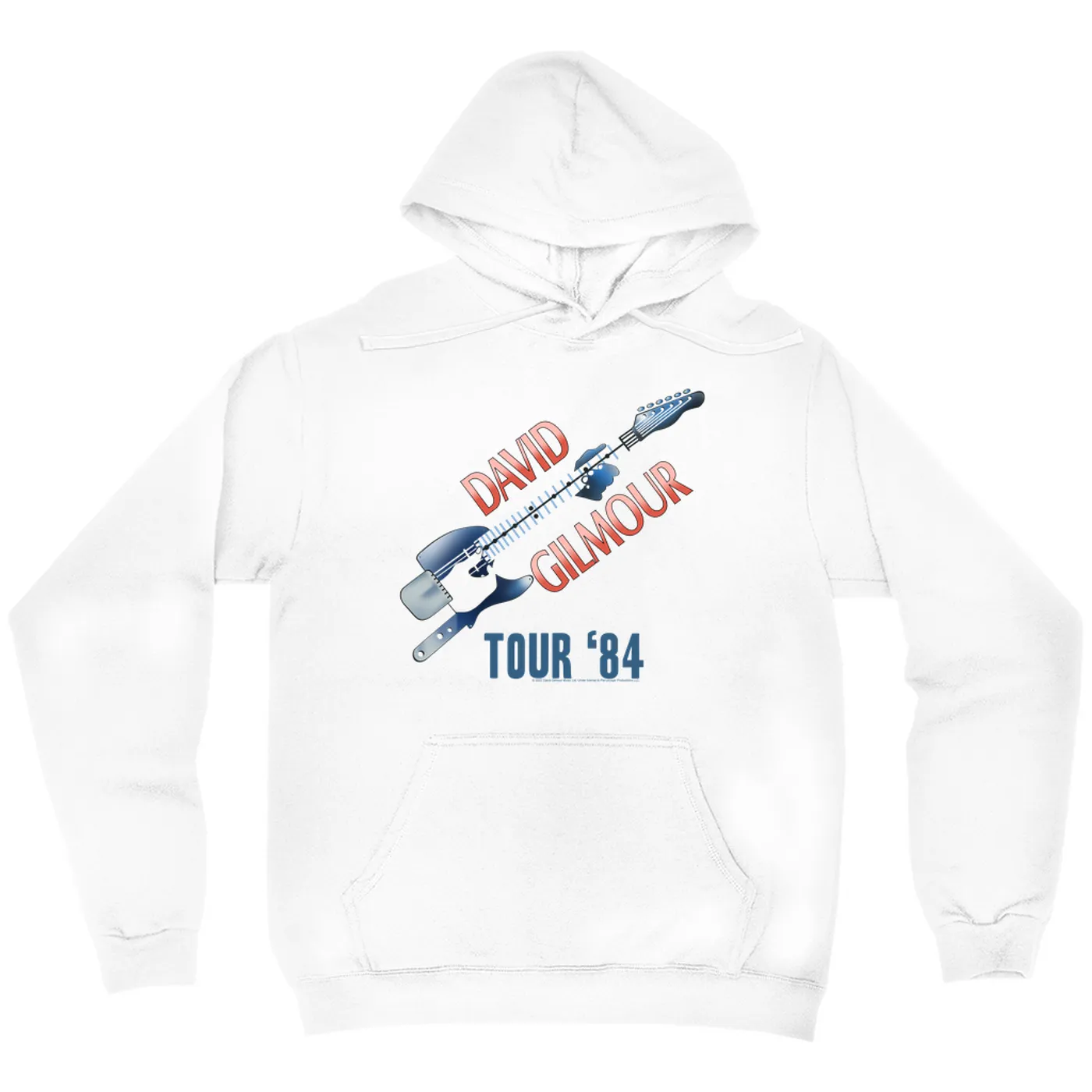 David Gilmour Hoodie | Red, White, Blue 1984 Tour David Gilmour Hoodie