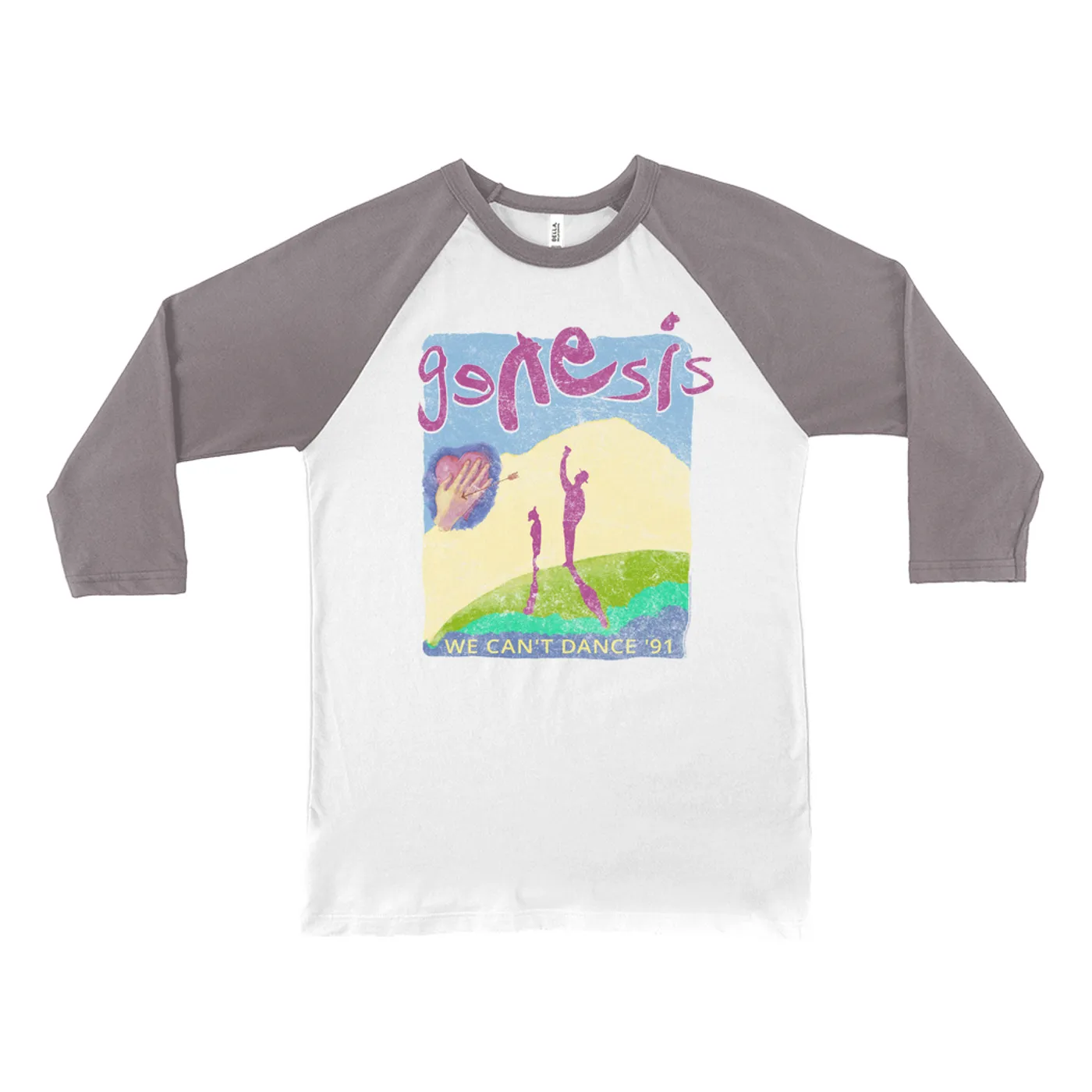 Genesis 3/4 Sleeve Baseball Tee | 1991 We Can't Dance Concert Genesis Shirt