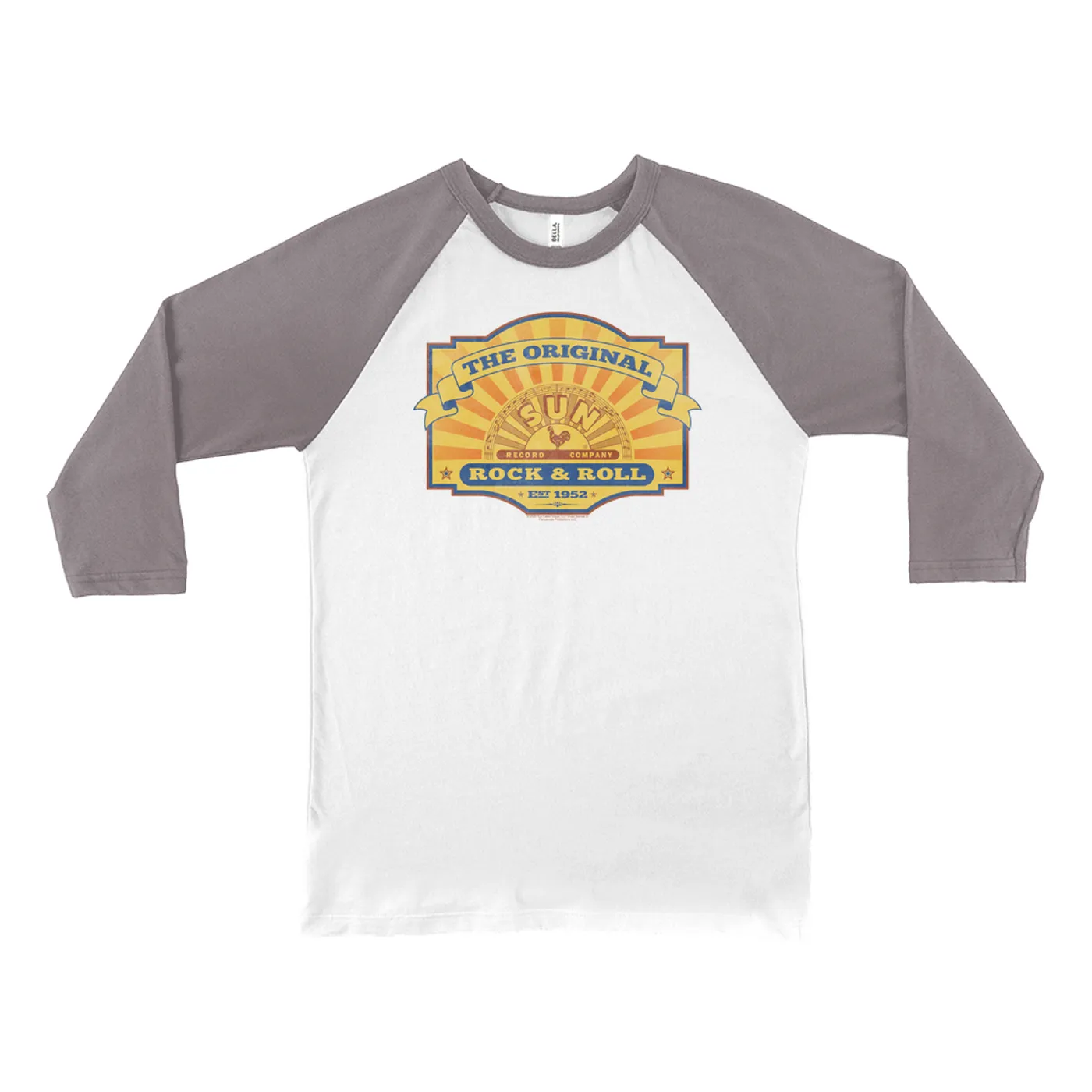 Sun Records 3/4 Sleeve Baseball Tee | The Original Est. 1952 Distressed Sun Records Shirt