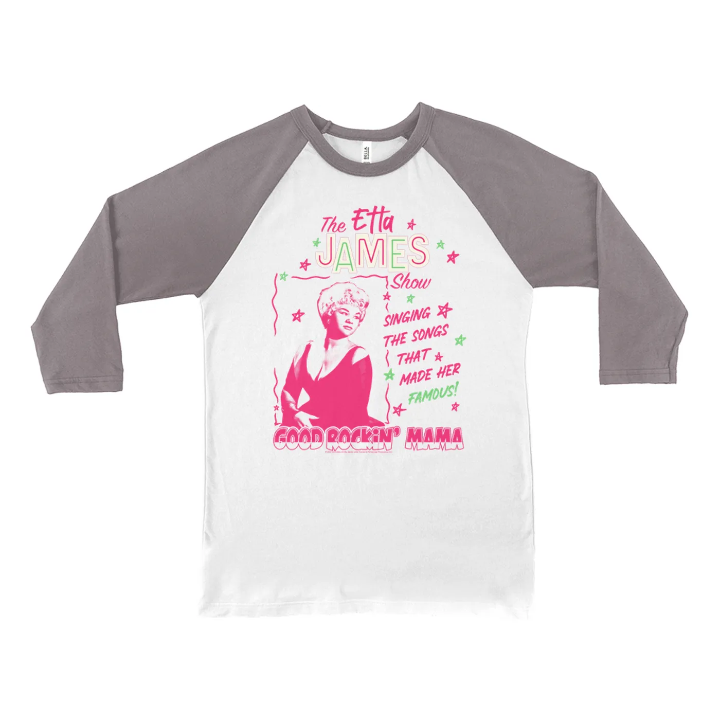 Etta James 3/4 Sleeve Baseball Tee | The Etta James Show 1965 Etta James Shirt