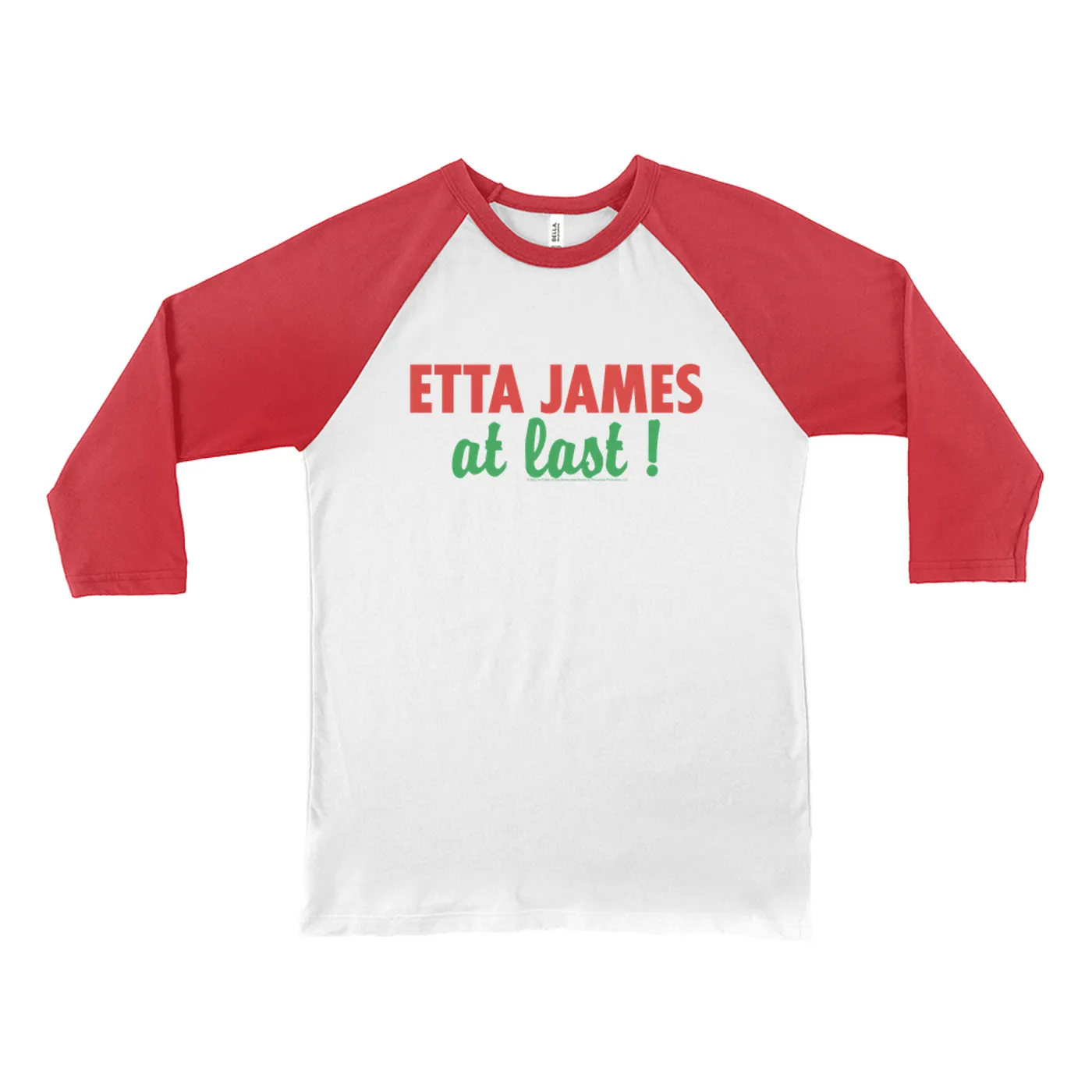 Etta James 3/4 Sleeve Baseball Tee | At Last Album Logo Etta James Shirt