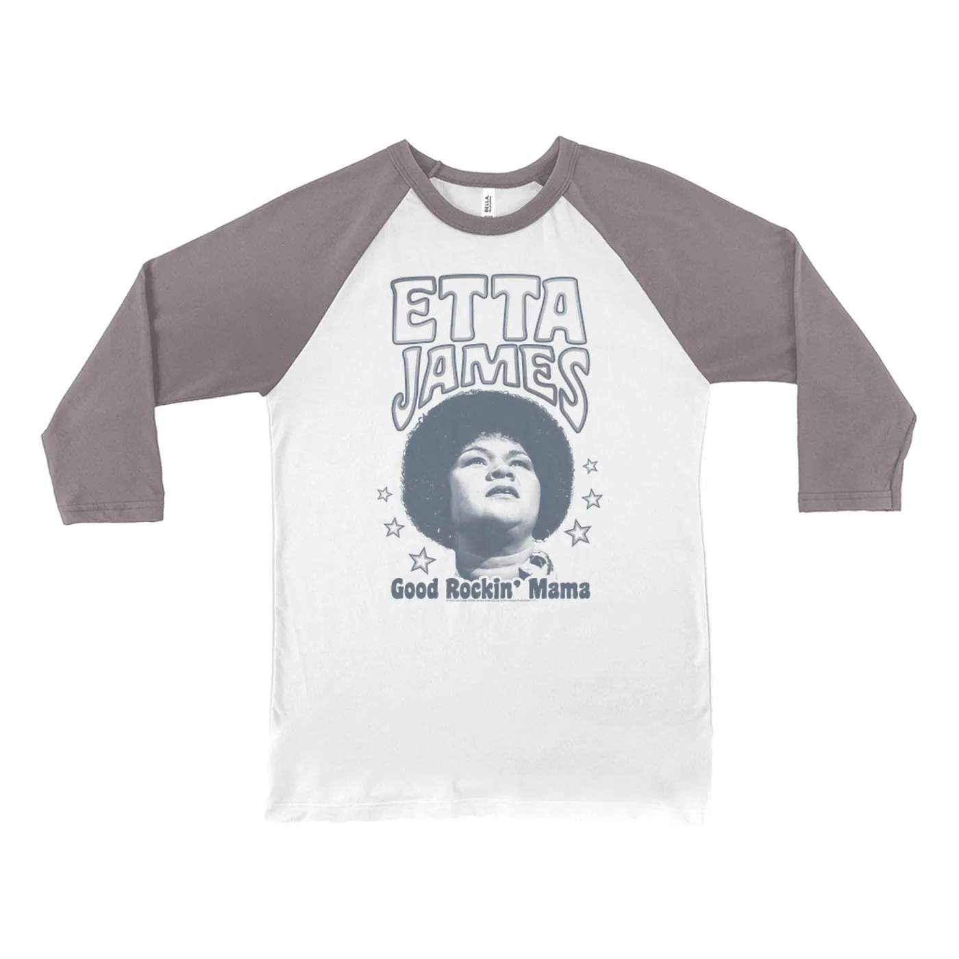 Etta James 3/4 Sleeve Baseball Tee | Star Power Good Rockin' Mama Etta James Shirt