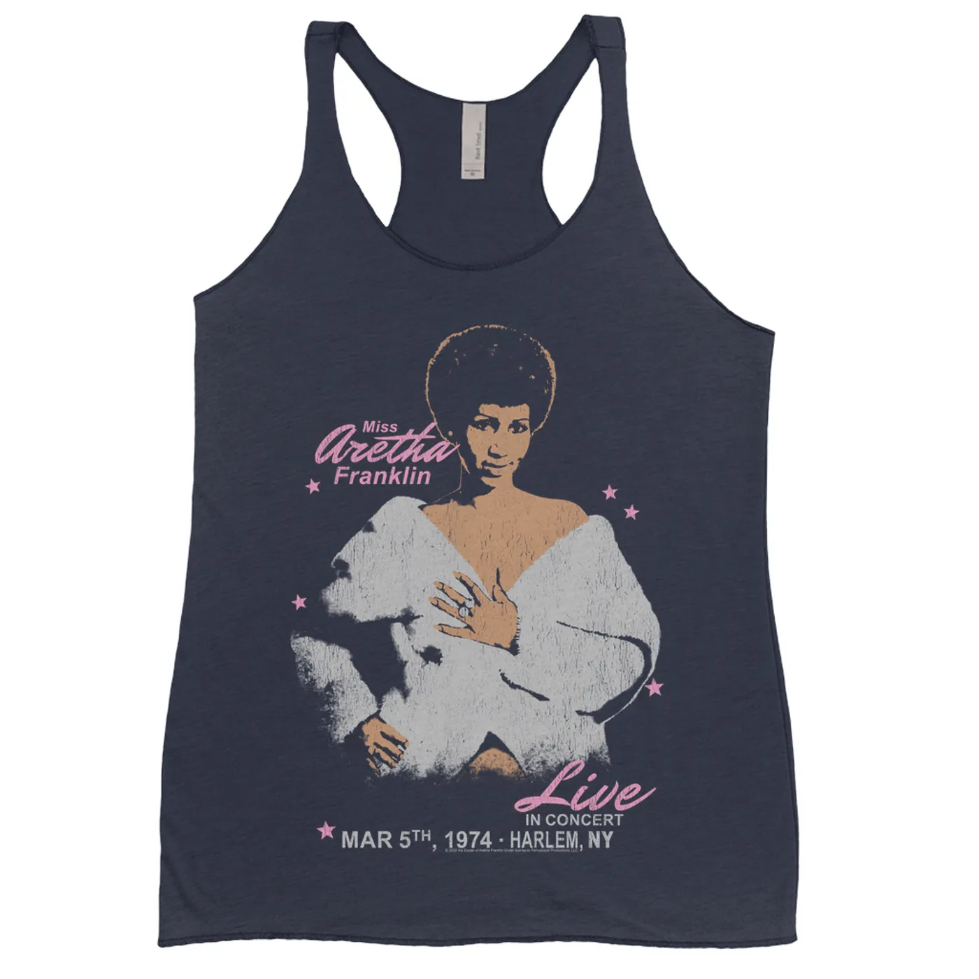 Aretha Franklin Ladies' Tank Top | Harlem Live Concert 1974 Aretha Franklin Shirt
