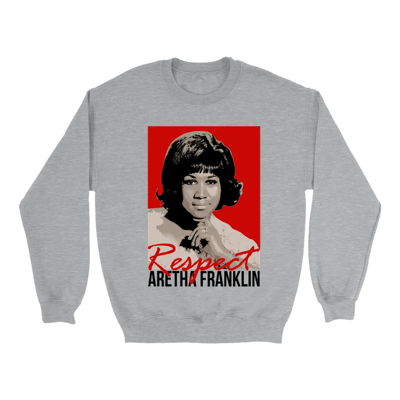 Aretha Franklin Sweatshirt | Red Respect Aretha Franklin Sweatshirt