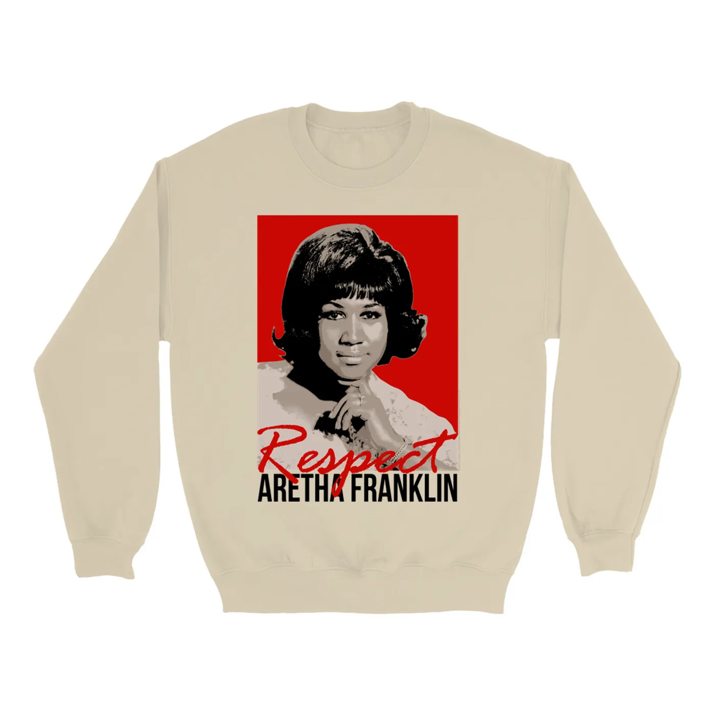 Aretha Franklin Sweatshirt | Red Respect Aretha Franklin Sweatshirt