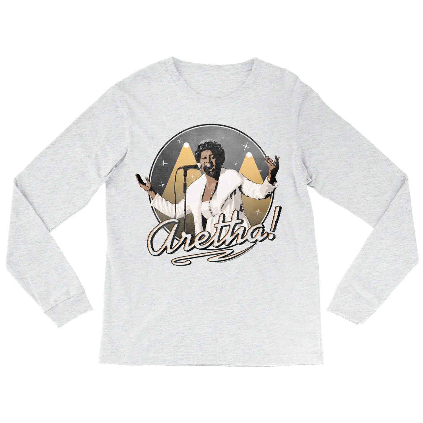 Aretha Franklin Long Sleeve Shirt | In The Spot Light Distressed Aretha Franklin Shirt