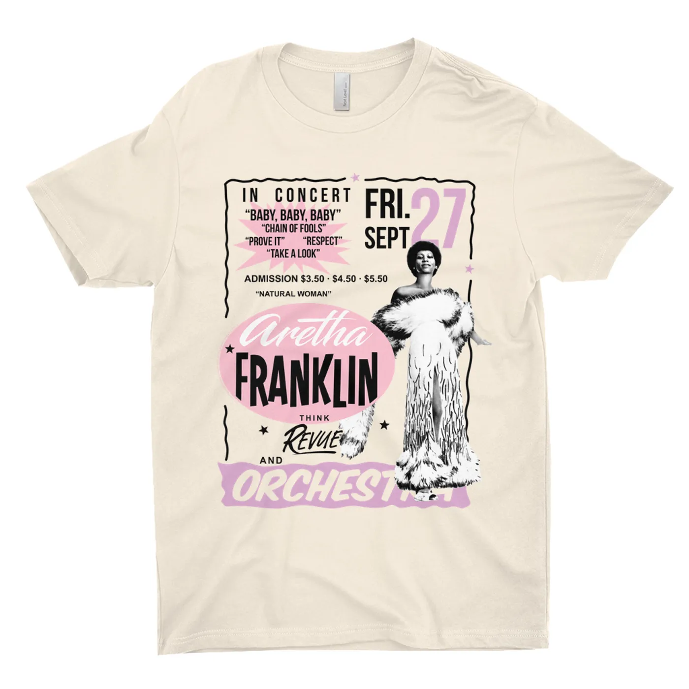 Aretha Franklin T-Shirt | Revue And Orchestra In Concert Aretha Franklin Shirt