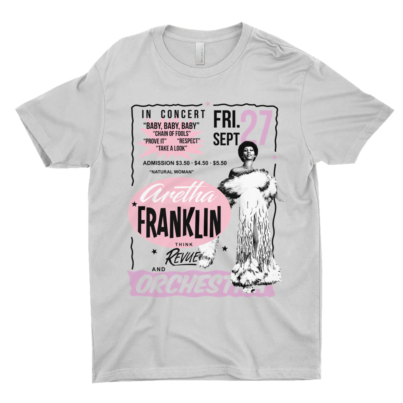 Aretha Franklin T-Shirt | Revue And Orchestra In Concert Aretha Franklin Shirt