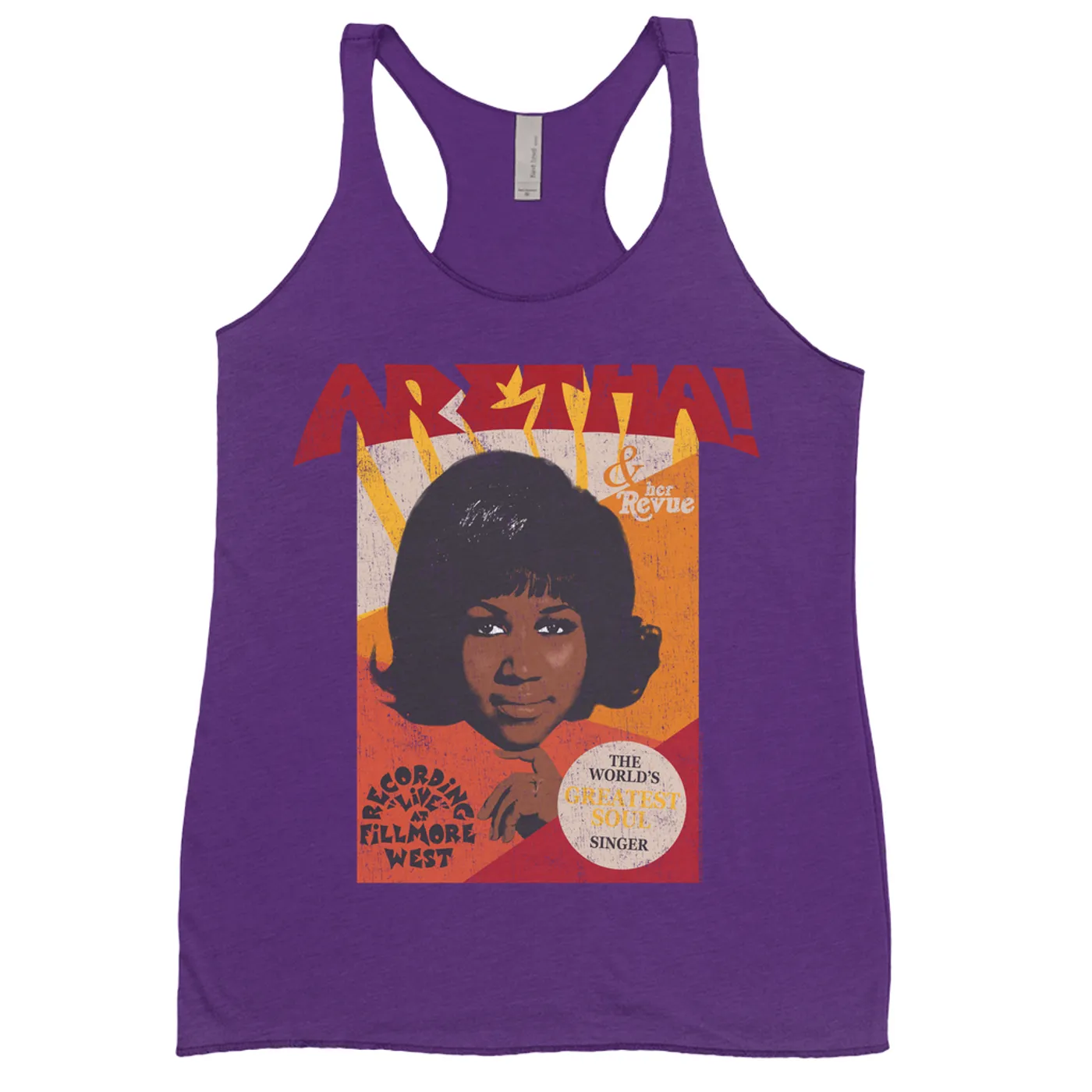 Aretha Franklin Ladies' Tank Top | The World's Greatest Soul Singer Aretha Franklin Shirt