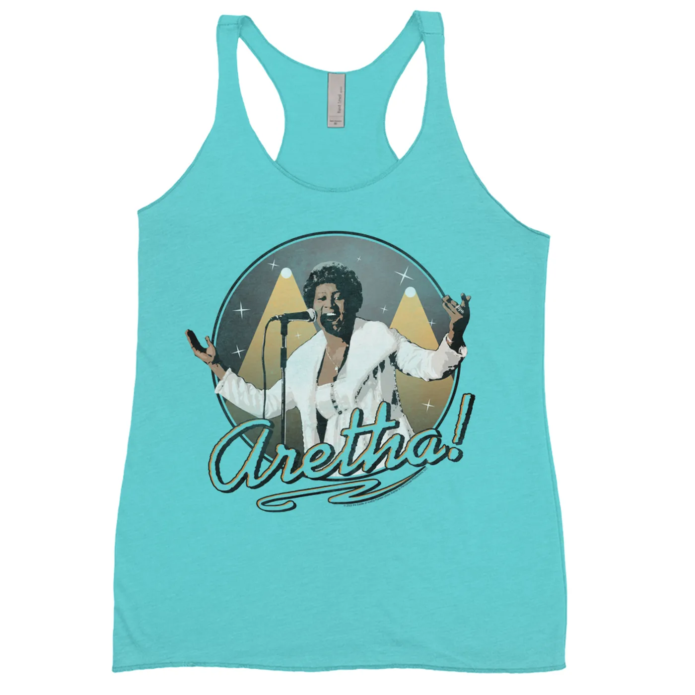 Aretha Franklin Ladies' Tank Top | In The Spot Light Distressed Aretha Franklin Shirt
